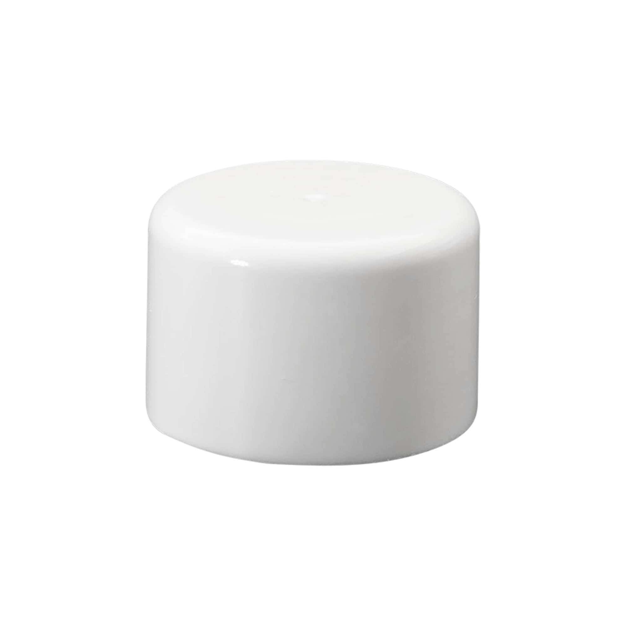 Tappo spray a vite per bottiglia cilindrica, plastica PE, bianco, per imboccatura: GL 22