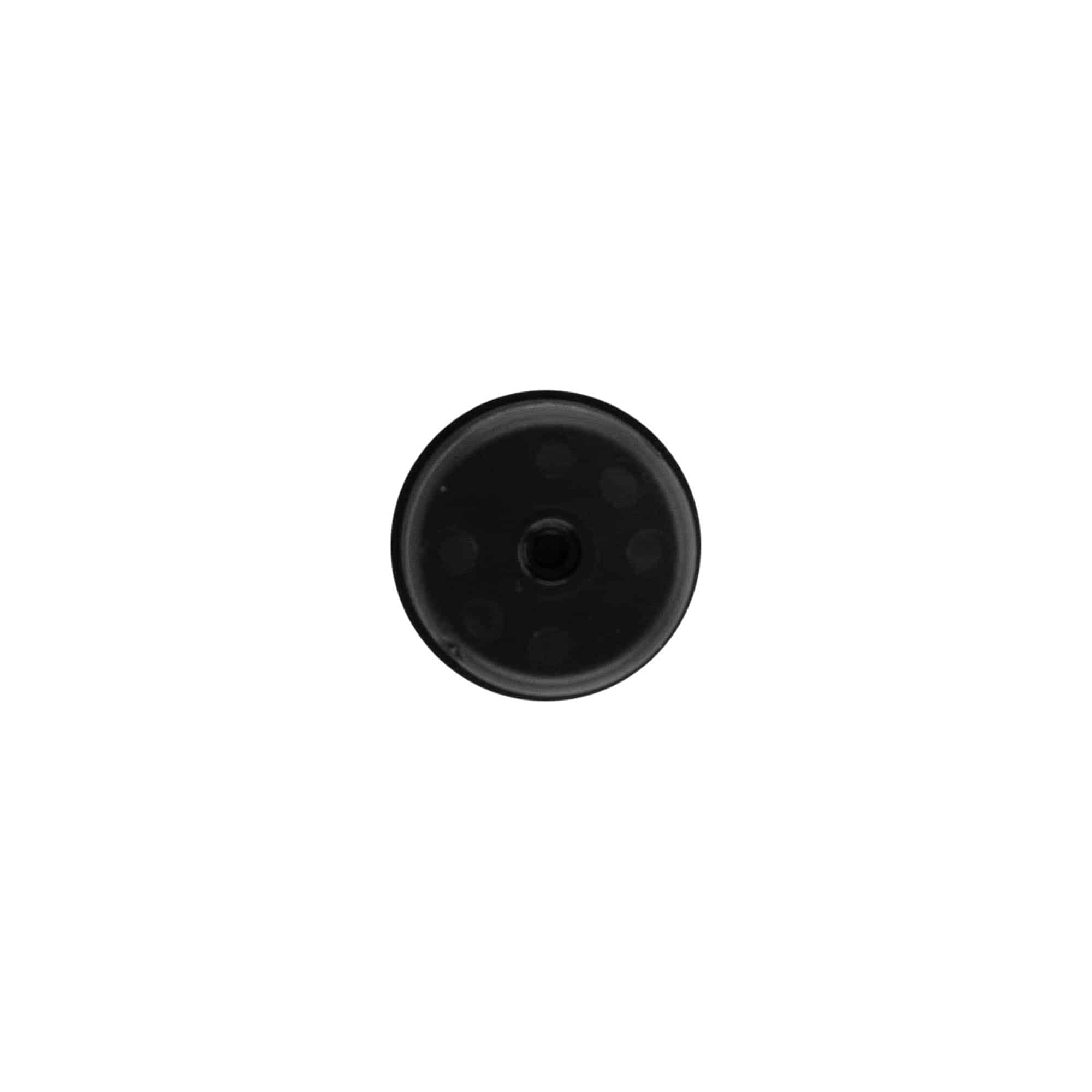 Testa pompa dispenser airless 'Nano', plastica PP, nera