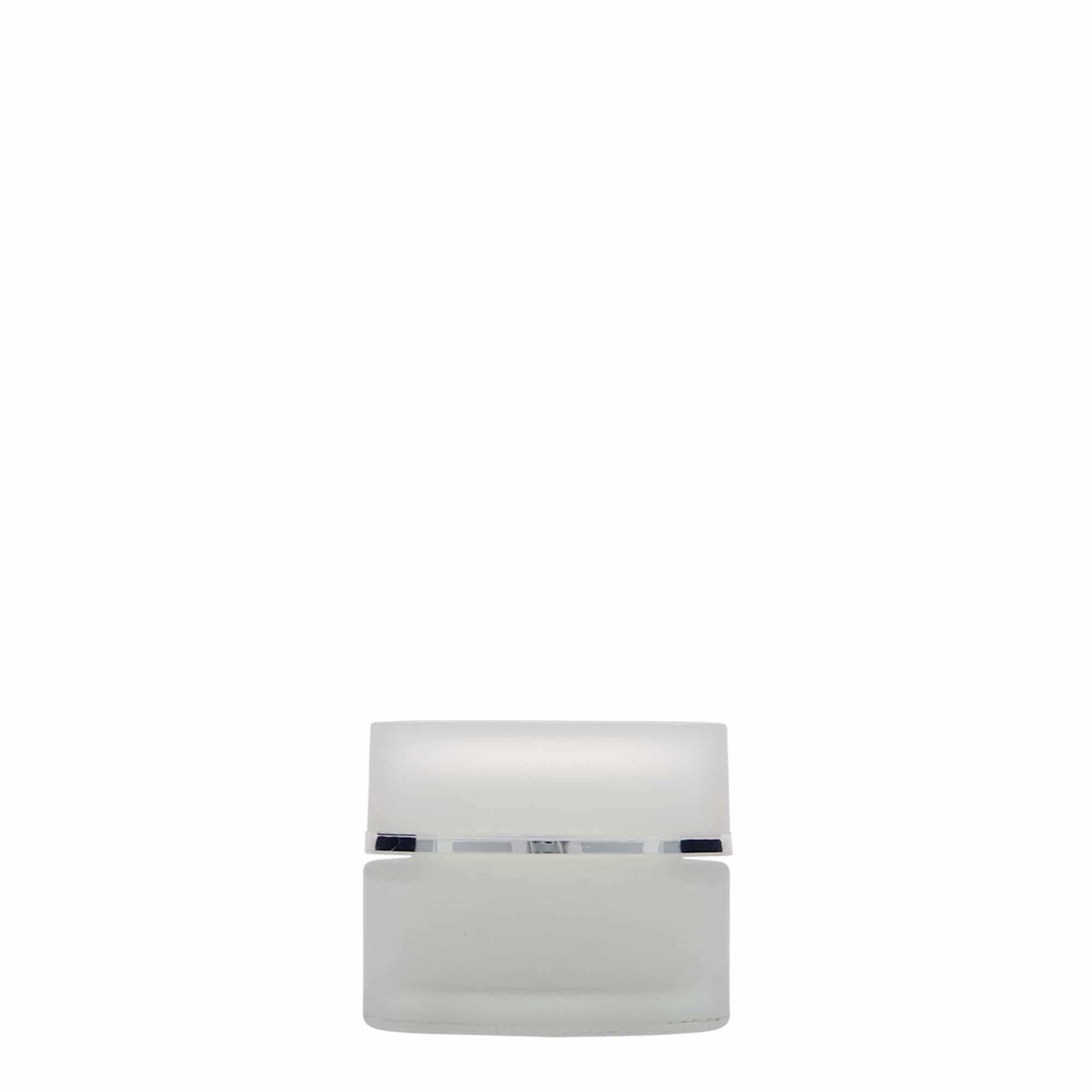 15 ml barattolo 'Edizione Platino', vetro, ghiacciato, bocca: chiusura a vite