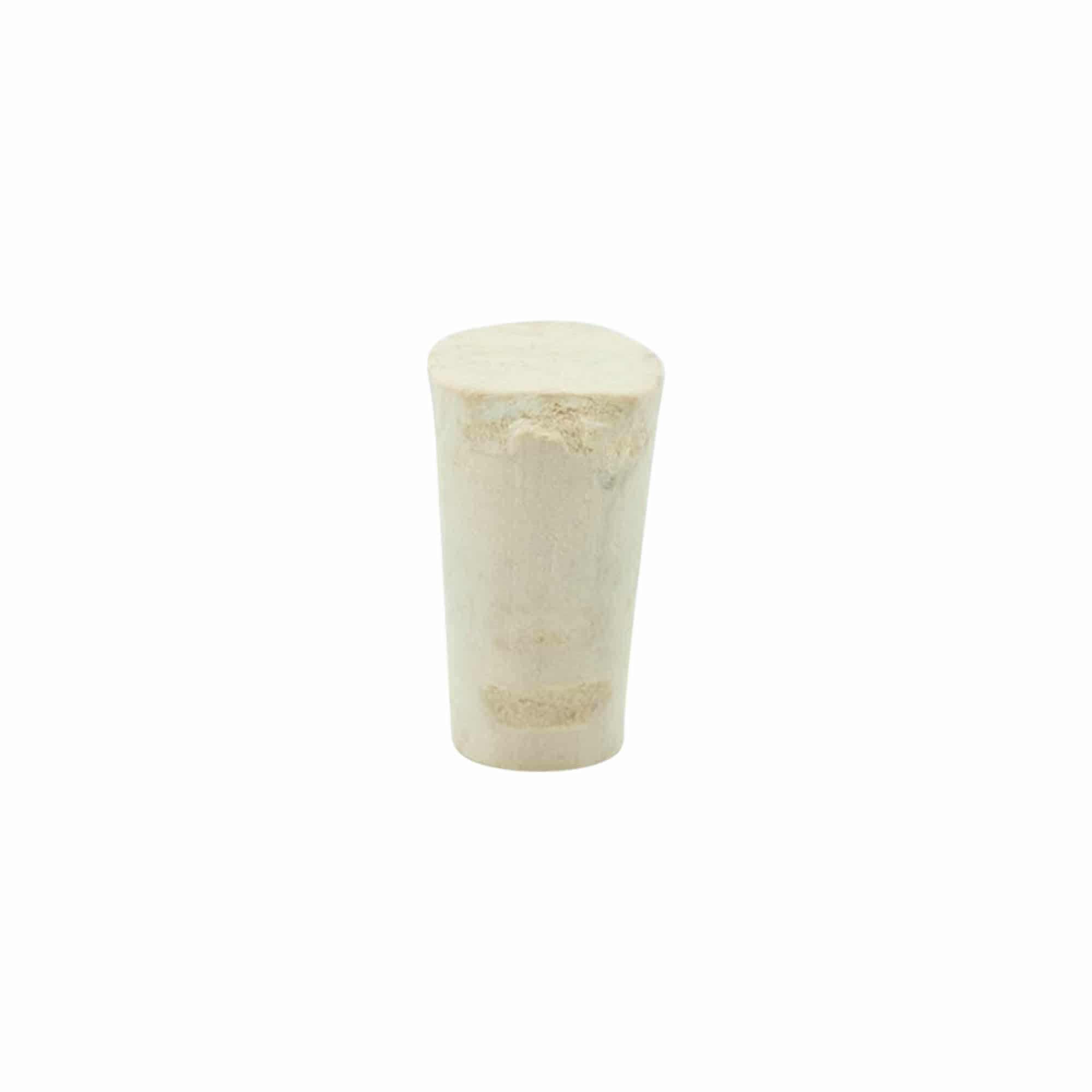 Tappo a punta 9-12 x 22, sughero naturale, sbiancato, per bocca: sughero