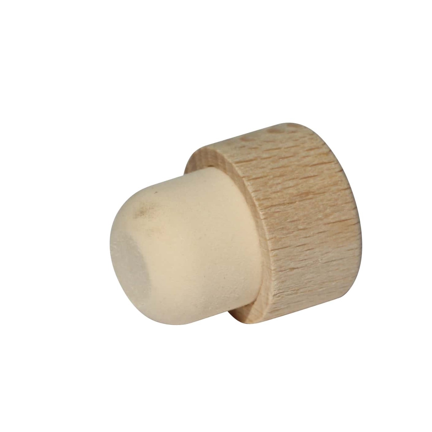 Tappo a manico 16,5 mm, legno/plastica, per bocca: sughero Tappo a manico 16,5 mm, legno/plastica, per bocca: sughero