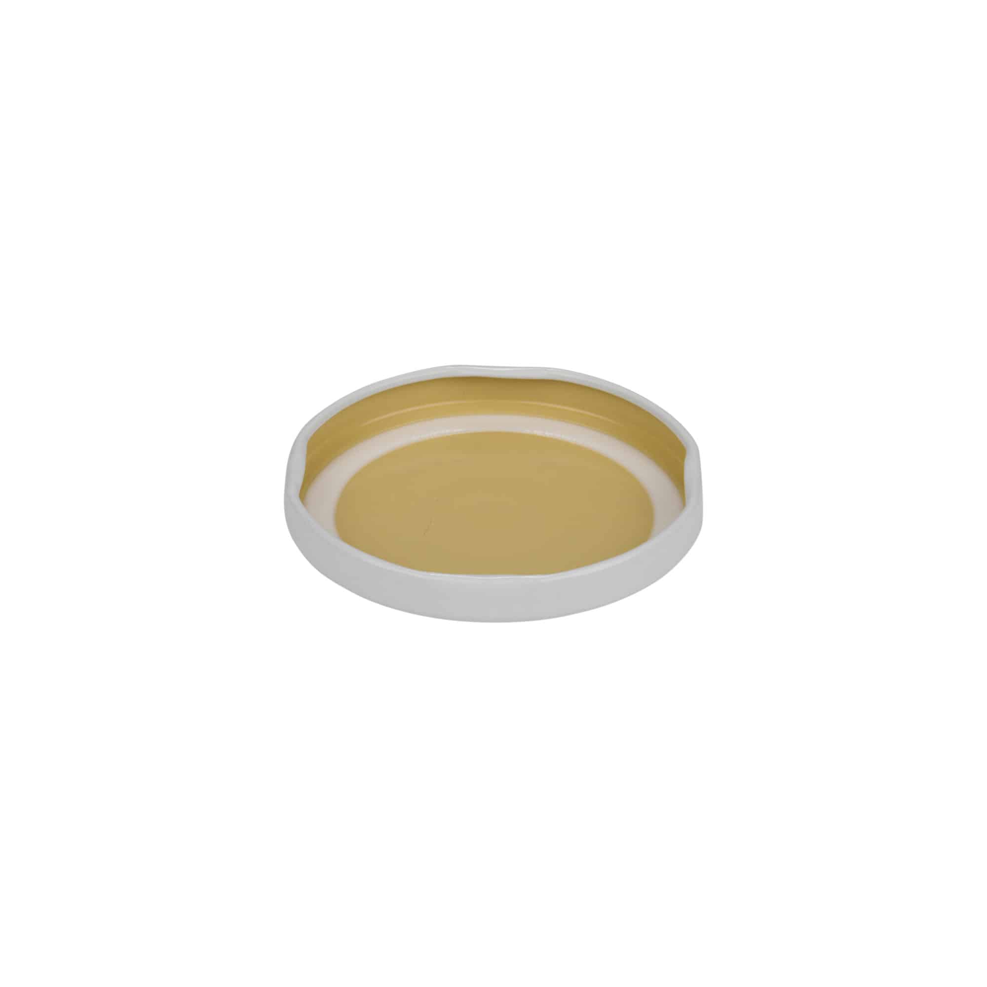 Tappo Twist-Off, banda stagnata, bianco, per imboccatura: TO 63