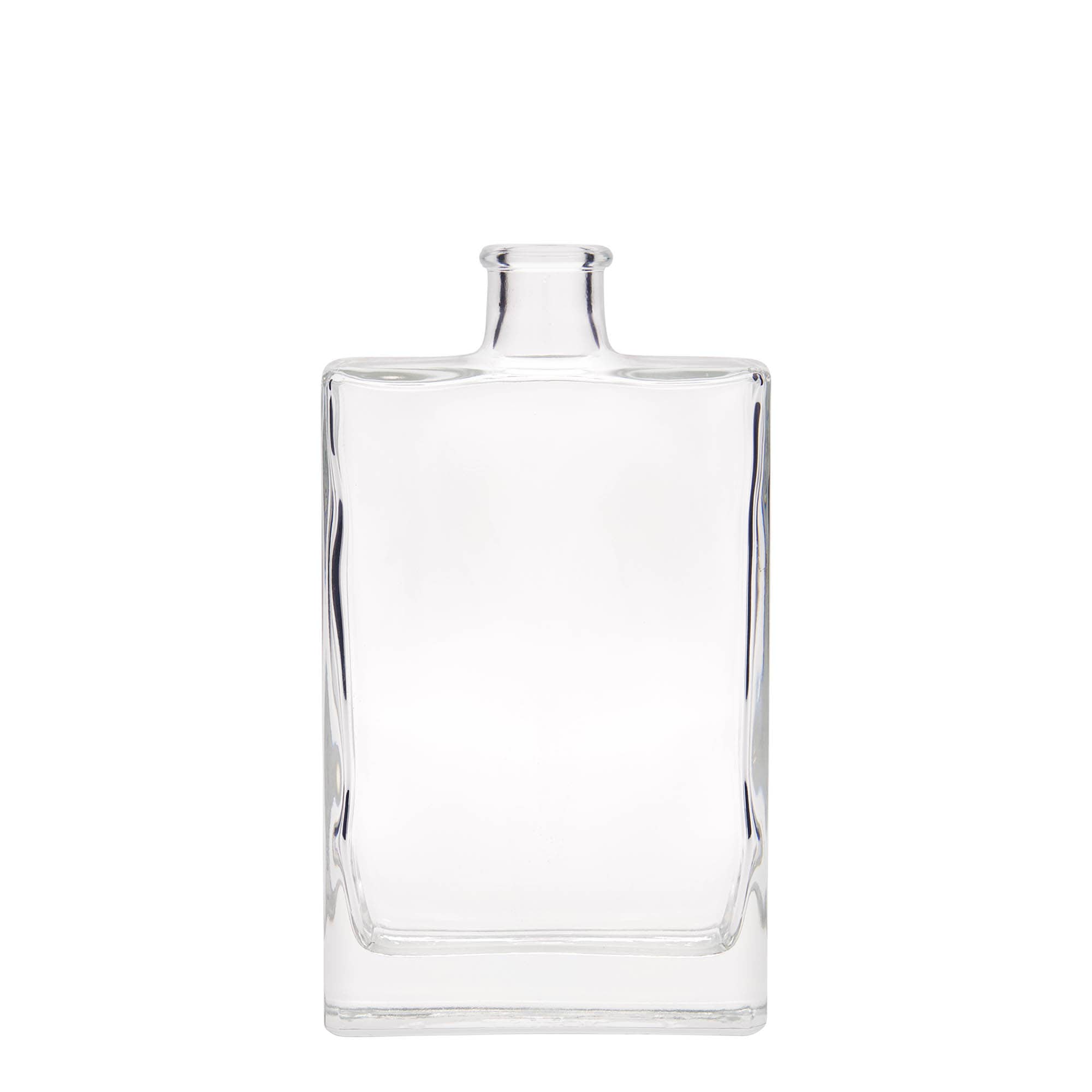Bottiglia di vetro da 350 ml 'Julia', rettangolare, bocca: sughero Bottiglia di vetro da 350 ml 'Julia', rettangolare, bocca: sughero