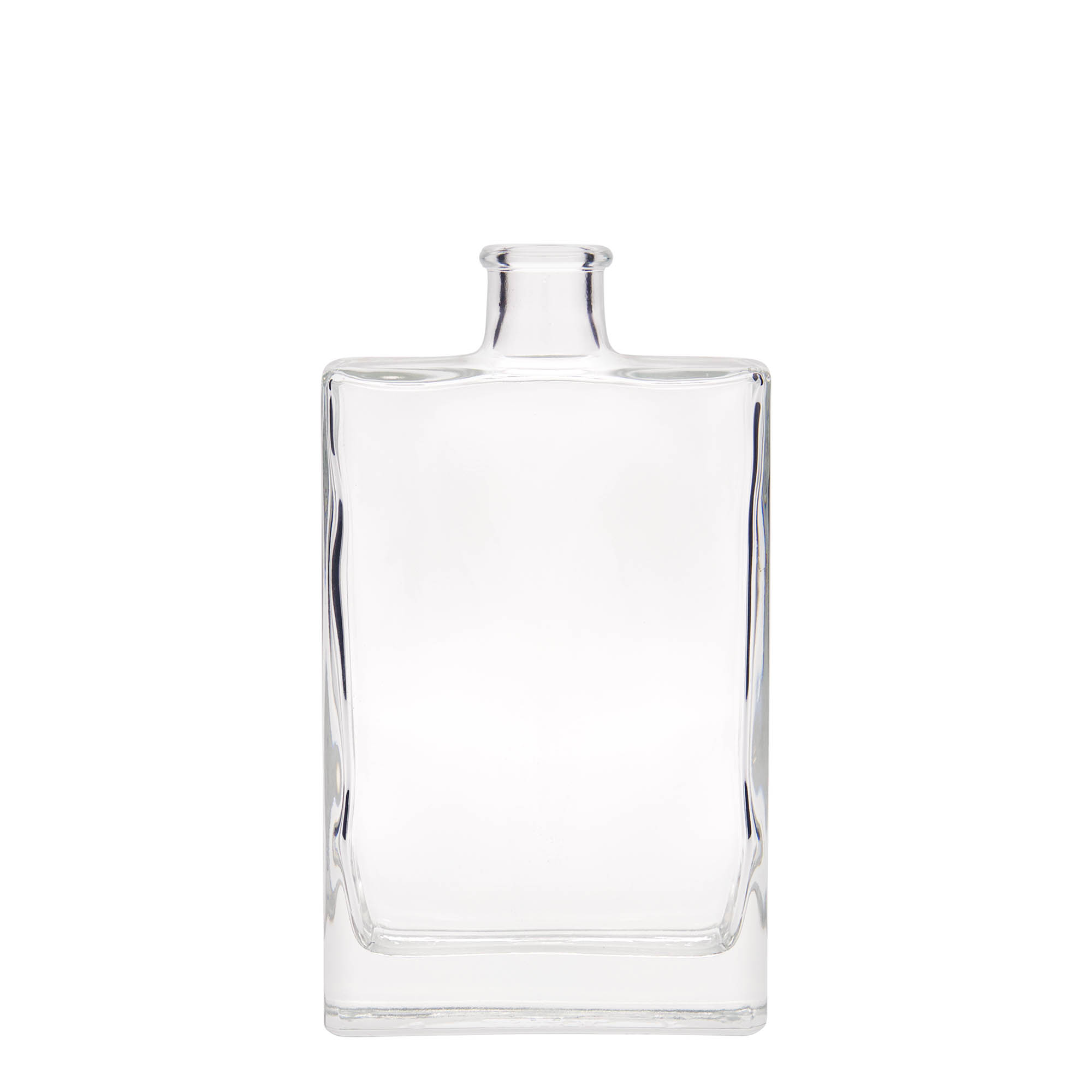 Bottiglia di vetro da 350 ml 'Julia', rettangolare, bocca: sughero Bottiglia di vetro da 350 ml 'Julia', rettangolare, bocca: sughero
