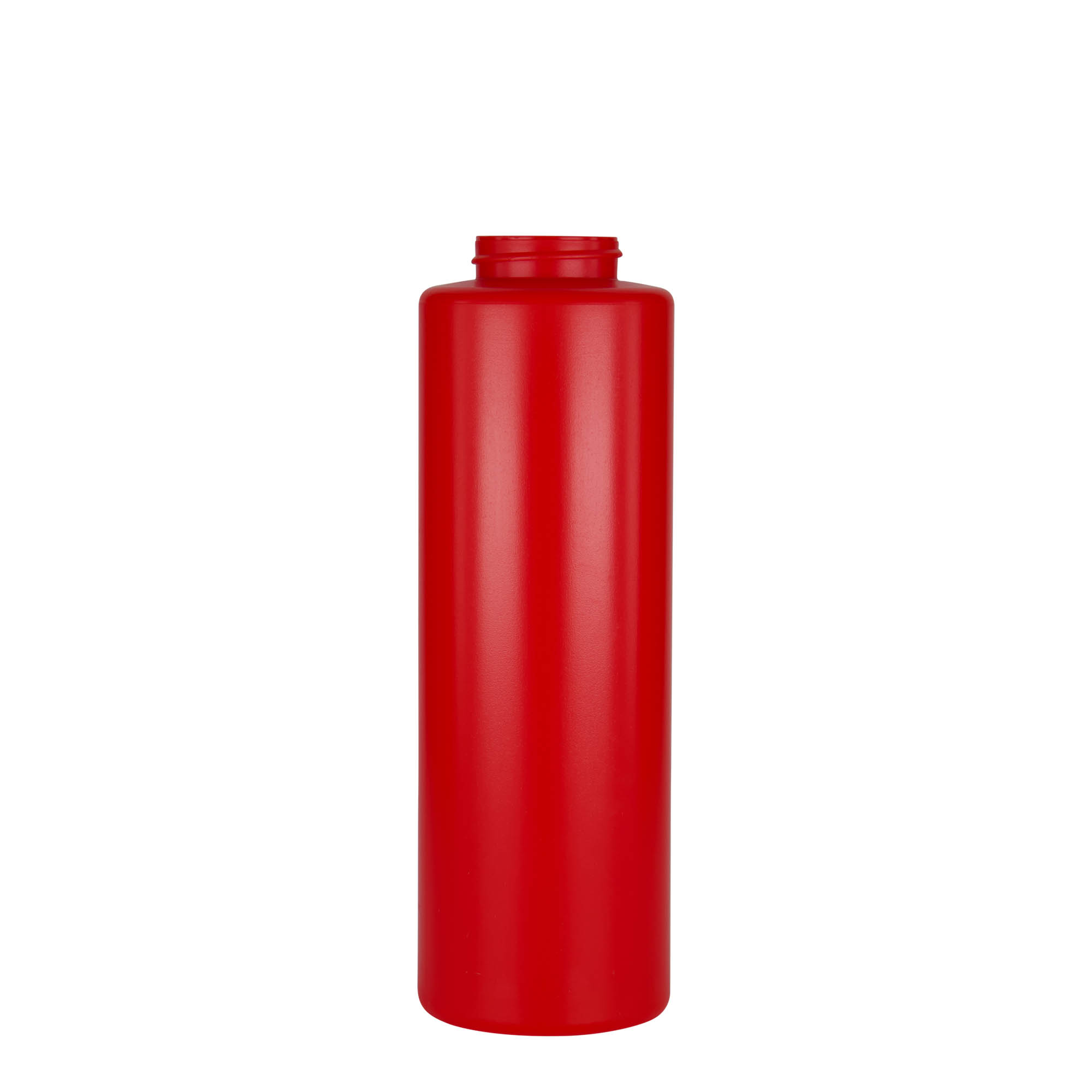 Bottiglia per salsa 500 ml, plastica LDPE, rossa, bocca: 38/400 Bottiglia per salsa 500 ml, plastica LDPE, rossa, bocca: 38/400