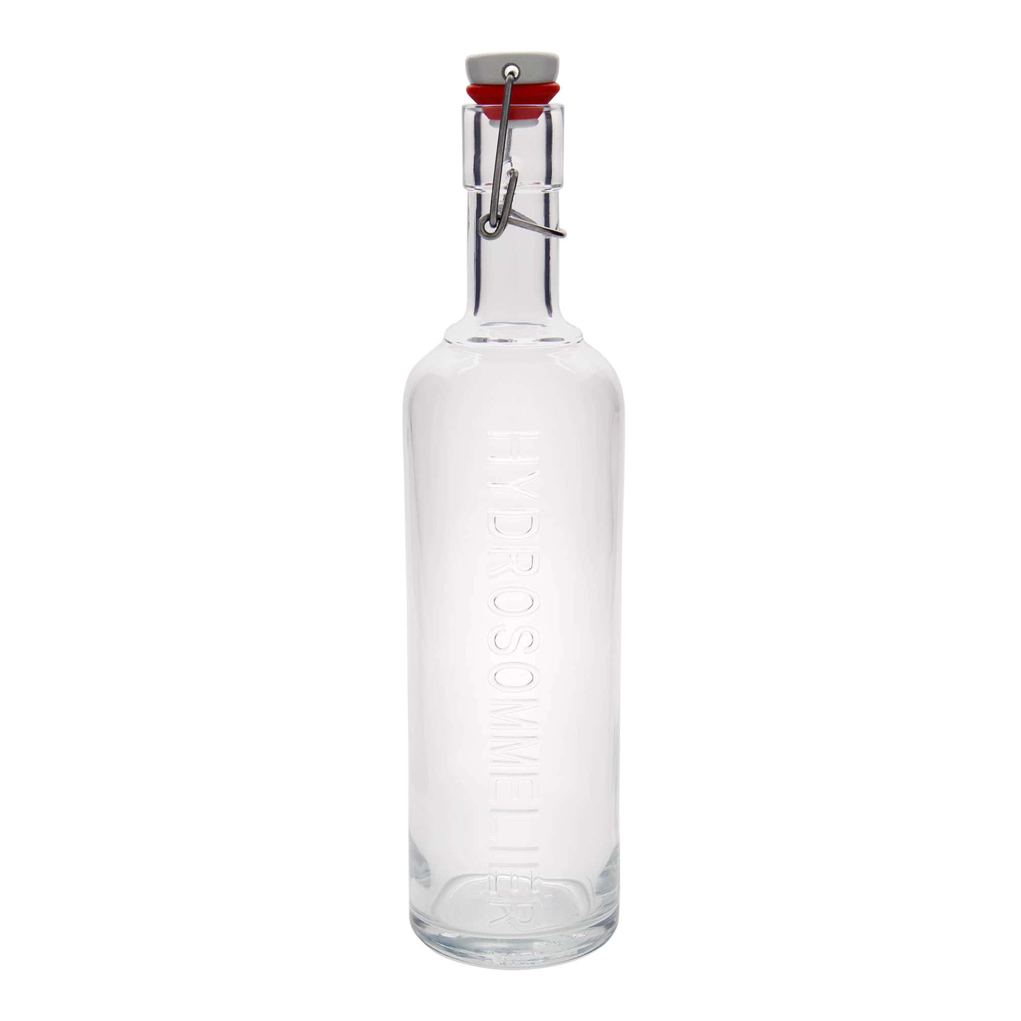 Bottiglia di vetro da 1.000 ml 'Optima Hydrosommelier', bocca: chiusura a leva