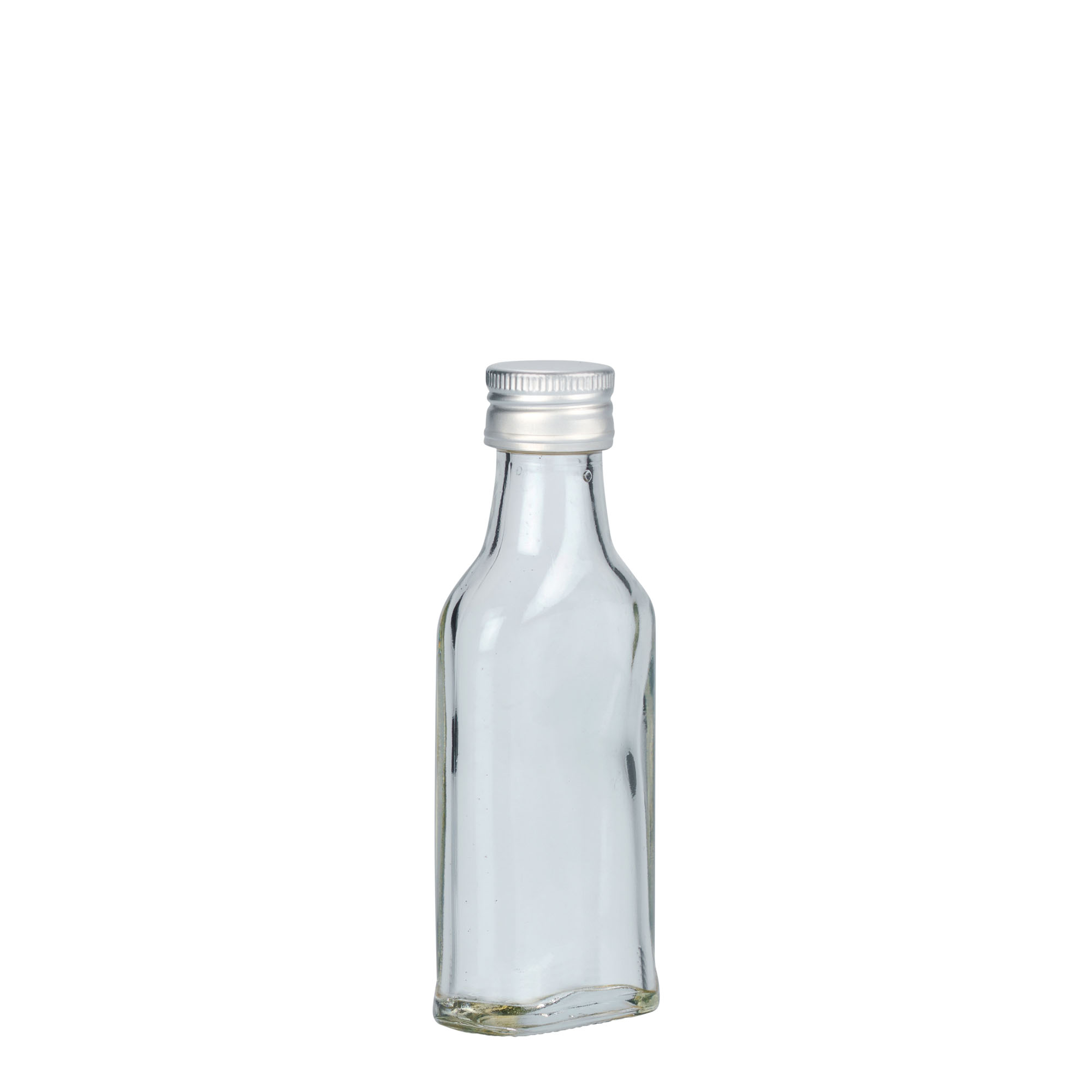 Bottiglia tascabile da 40 ml, rettangolare, bocca: PP 22 Bottiglia tascabile da 40 ml, rettangolare, bocca: PP 22