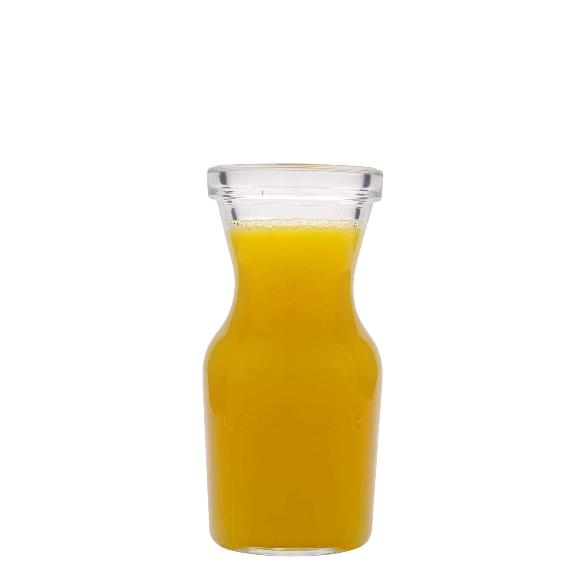 Caraffa in vetro da 250 ml 'Lock-Eat', bocca: chiusura a gancio metallico