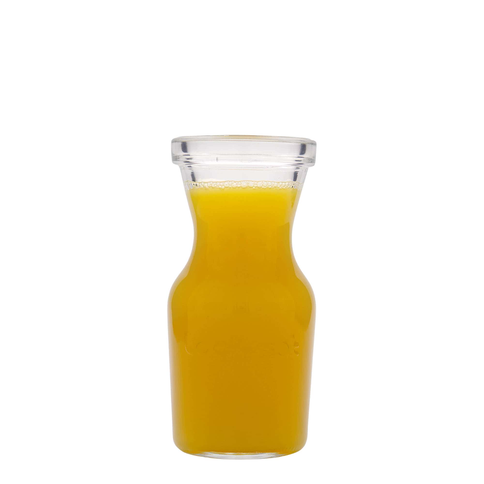 Caraffa in vetro da 250 ml 'Lock-Eat', bocca: chiusura a gancio metallico