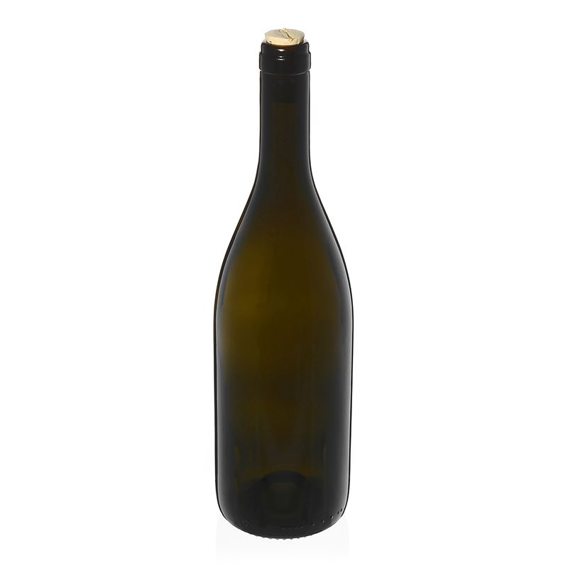 Bottiglia di vino 750 ml 'Tiffany', verde antico, bocca: sughero Bottiglia di vino 750 ml 'Tiffany', verde antico, bocca: sughero