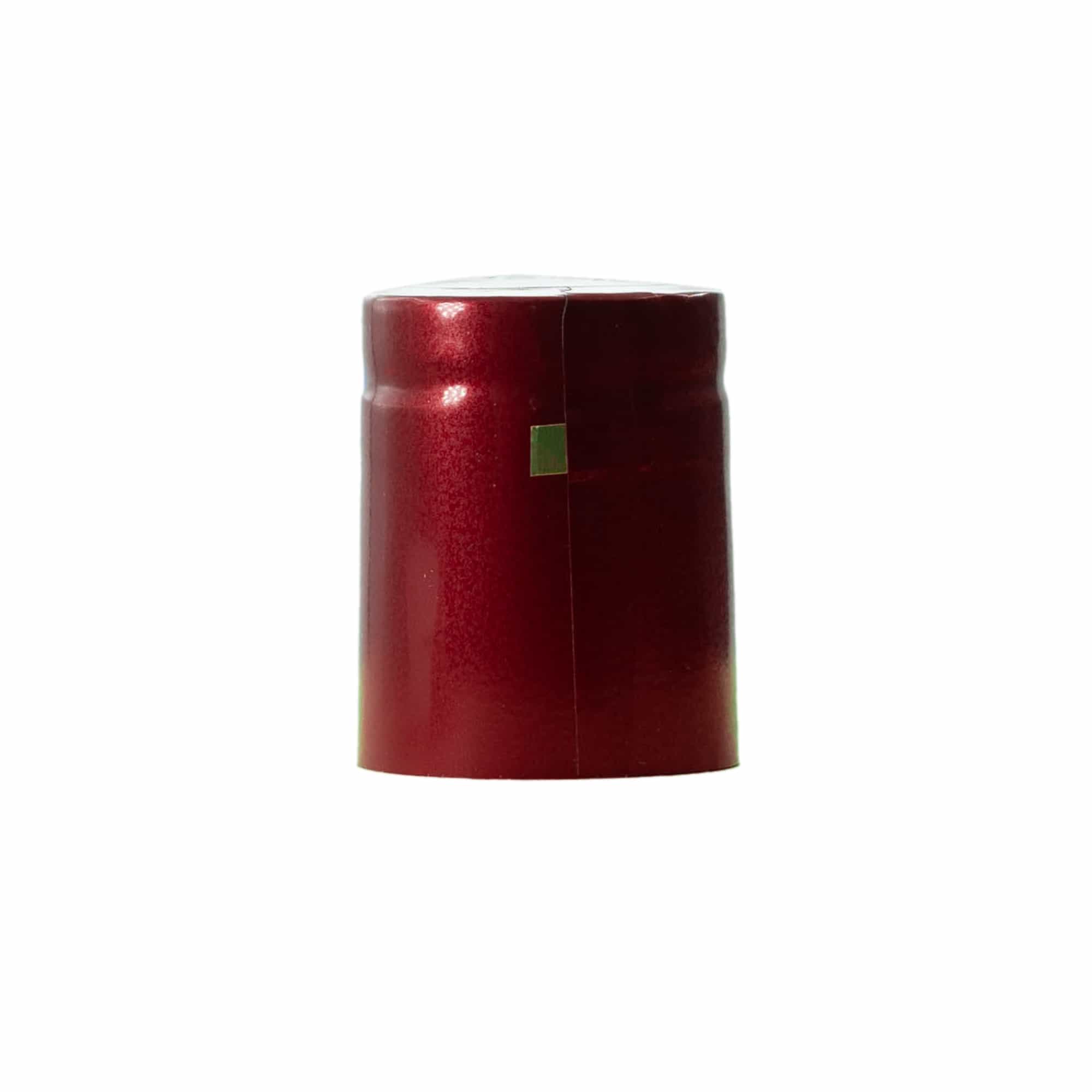 Capsula termoretraibile 32x41, plastica PVC, bordeaux Capsula termoretraibile 32x41, plastica PVC, bordeaux