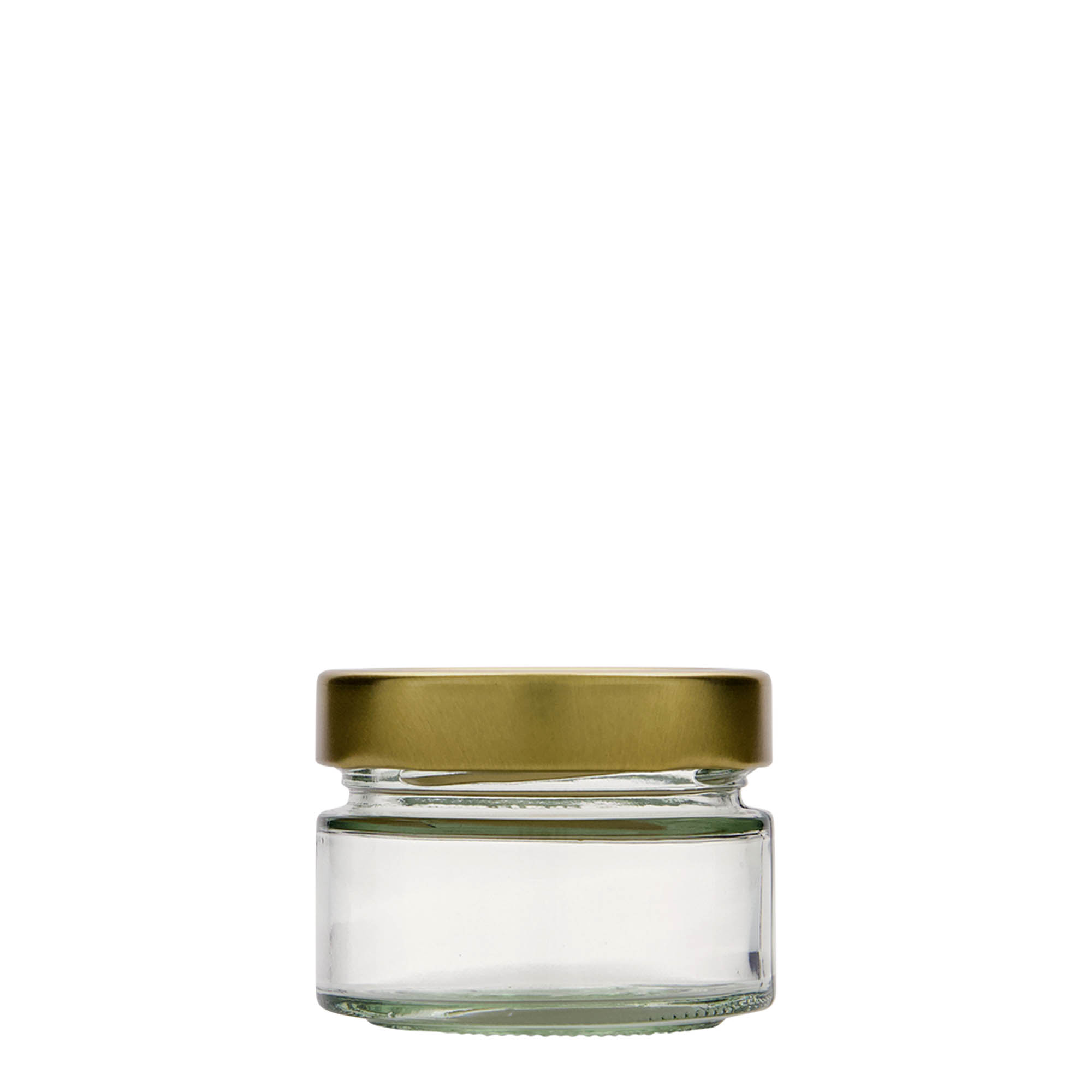 130 ml Vetro rotondo 'Aurora', bocca: Deep-Twist-Off (DTO 66) 130 ml Vetro rotondo 'Aurora', bocca: Deep-Twist-Off (DTO 66)