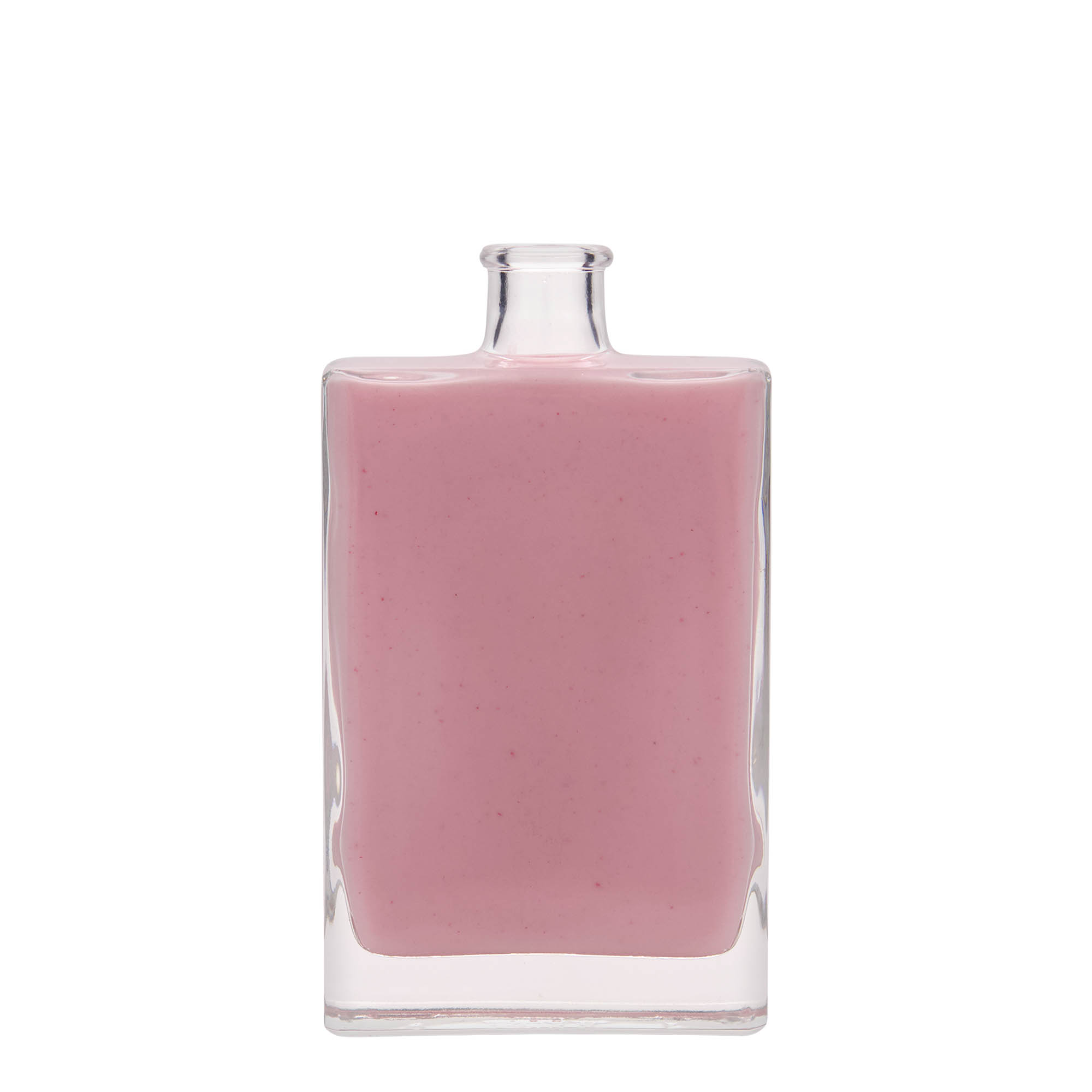 Bottiglia di vetro da 350 ml 'Julia', rettangolare, bocca: sughero Bottiglia di vetro da 350 ml 'Julia', rettangolare, bocca: sughero