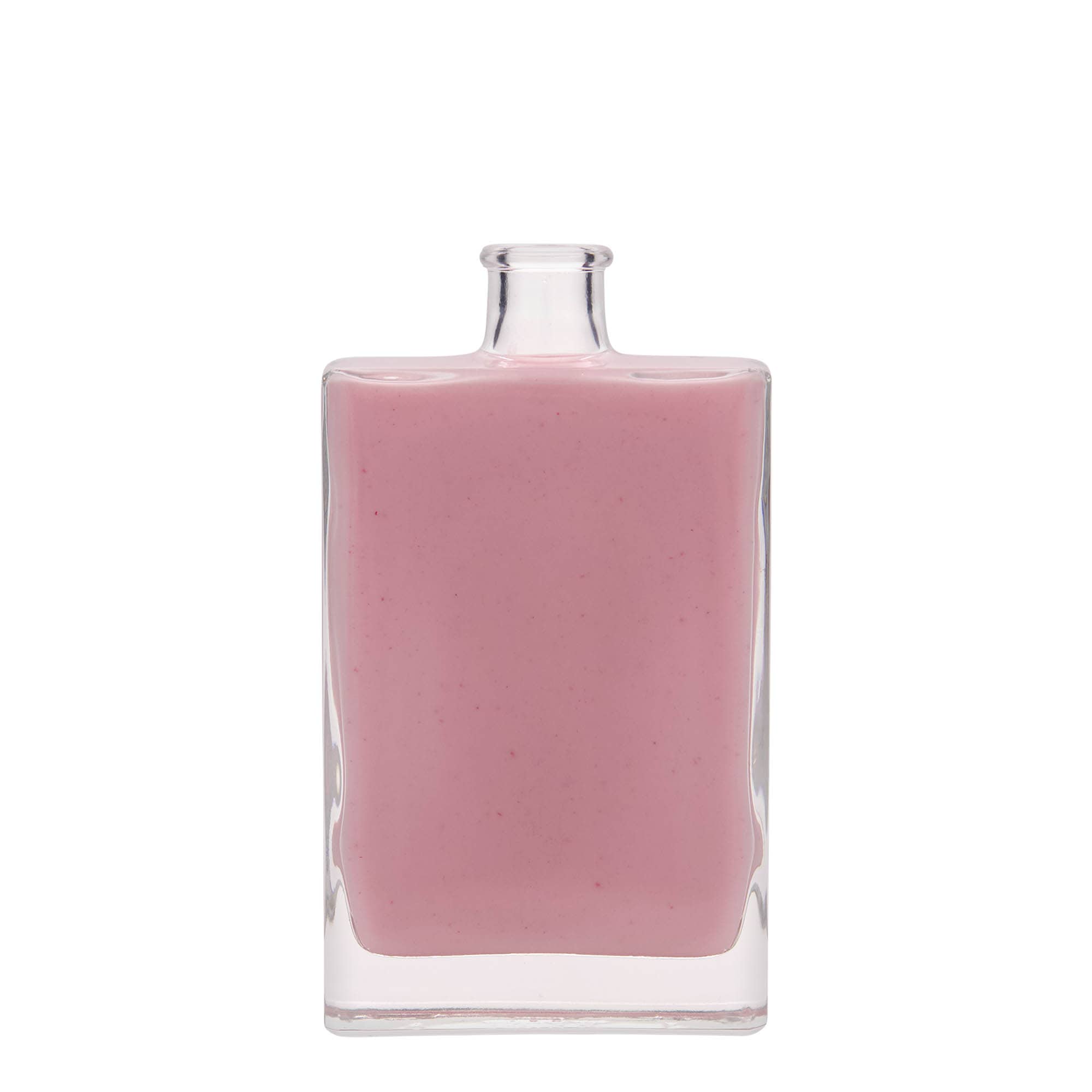 Bottiglia di vetro da 350 ml 'Julia', rettangolare, bocca: sughero Bottiglia di vetro da 350 ml 'Julia', rettangolare, bocca: sughero
