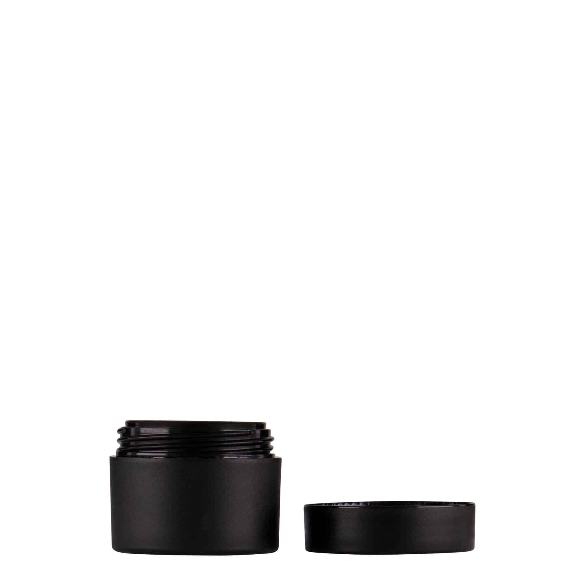 5 ml Contenitore cosmetico 'Antonella', plastica PP, nero, imboccatura: a vite