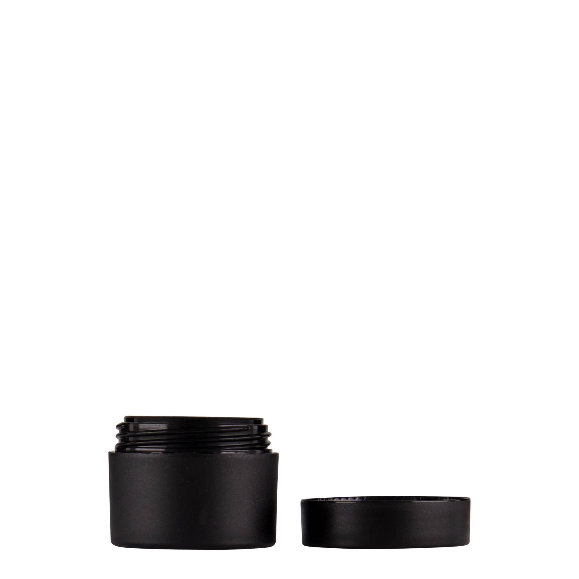 5 ml barattolo in plastica 'Antonella', PP, nero, apertura: chiusura a vite 5 ml barattolo in plastica 'Antonella', PP, nero, apertura: chiusura a vite
