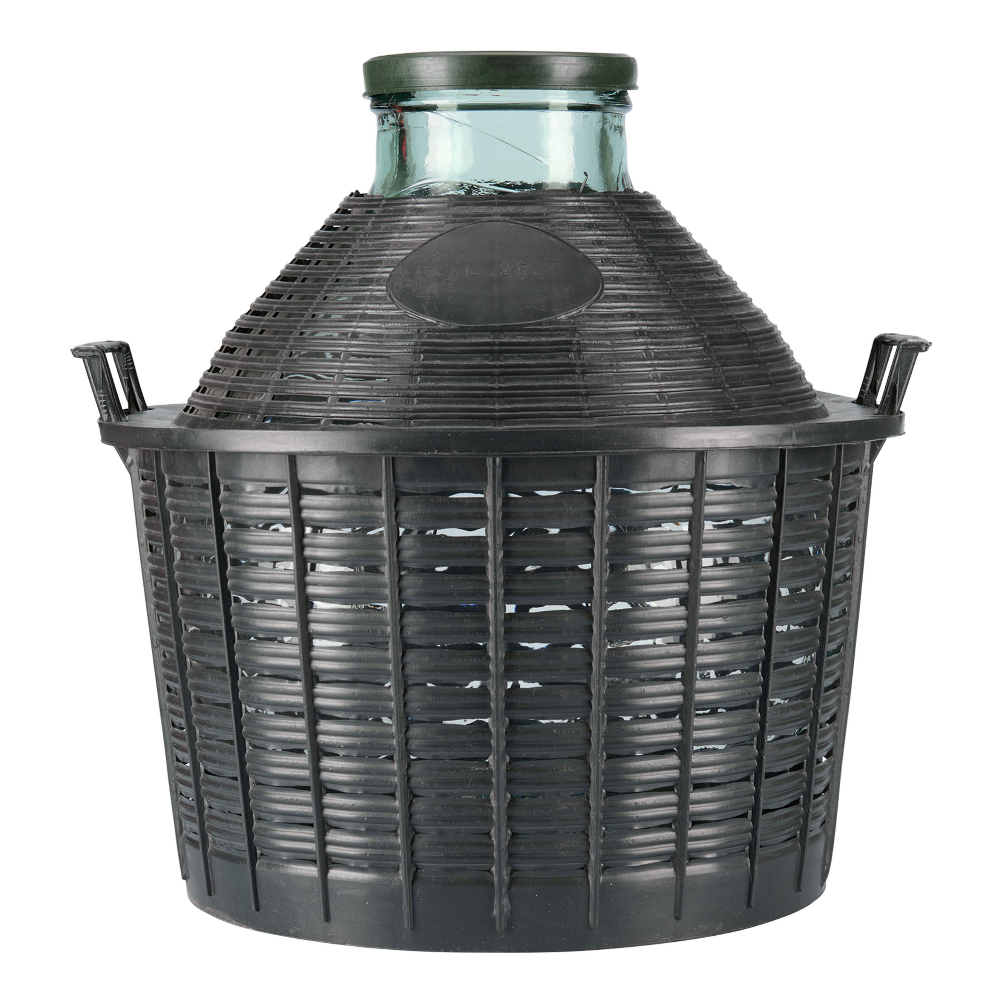 Bombola a palla da 25 l, collo largo, vetro, bocca: coperchio a calotta Bombola a palla da 25 l, collo largo, vetro, bocca: coperchio a calotta