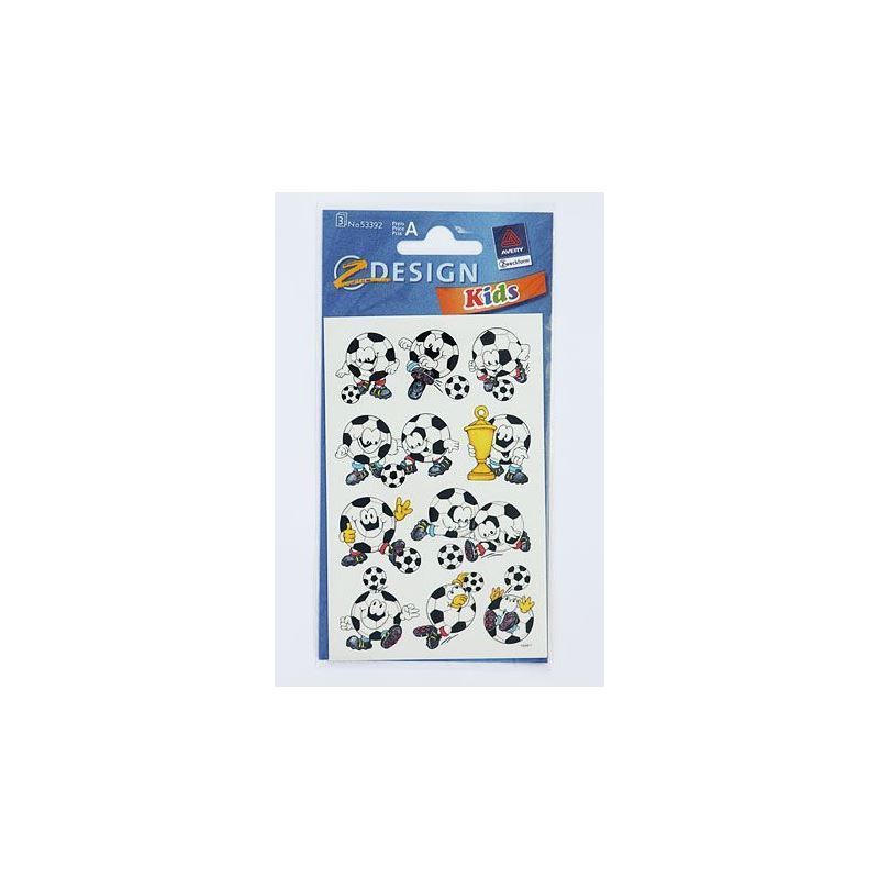 Adesivi Zweckform 'Palloni da calcio con facce', carta, multicolore Adesivi Zweckform 'Palloni da calcio con facce', carta, multicolore