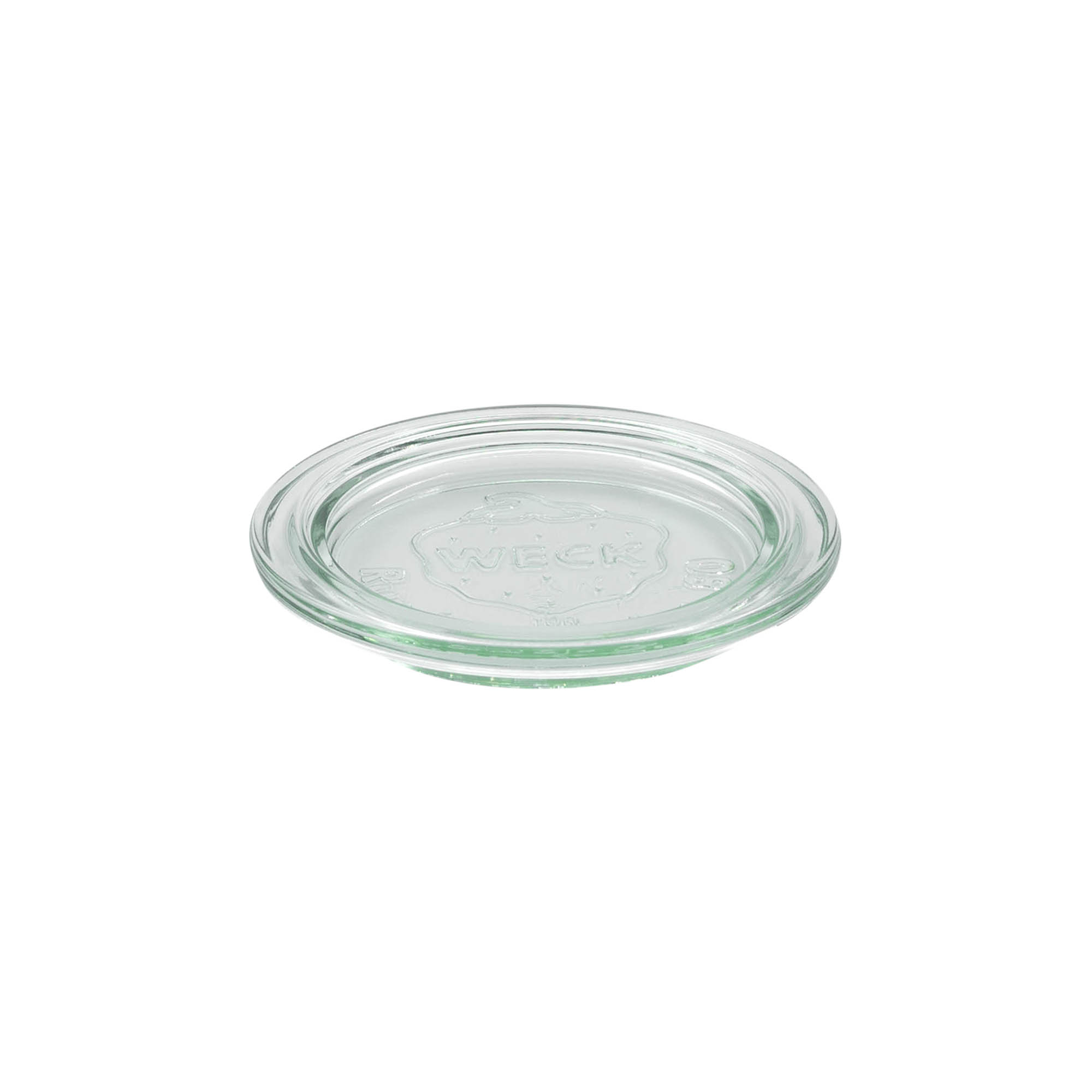 Coperchio in vetro WECK, bordo rotondo, per bocca: RR80 Coperchio in vetro WECK, bordo rotondo, per bocca: RR80