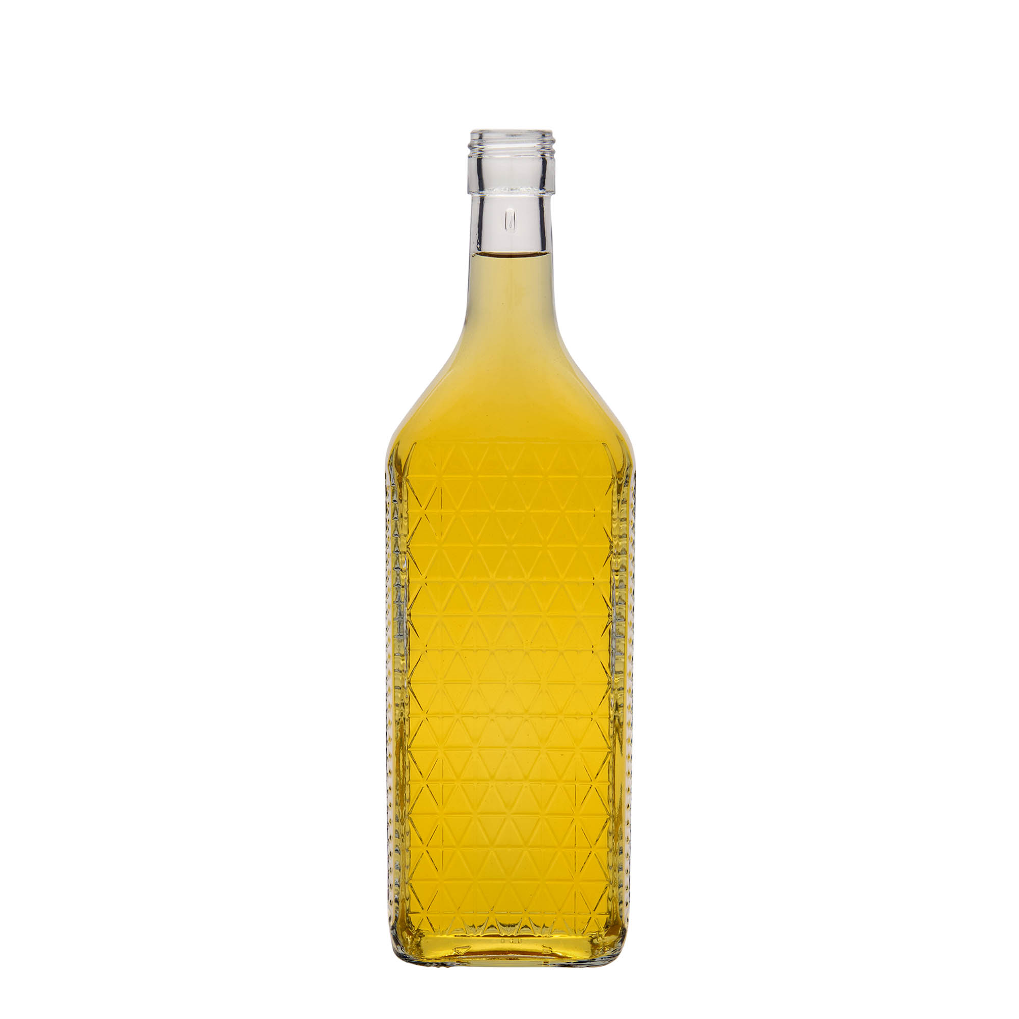 Bottiglia di vetro da 700 ml 'Caruso', rettangolare, bocca: PP 31,5 Bottiglia di vetro da 700 ml 'Caruso', rettangolare, bocca: PP 31,5