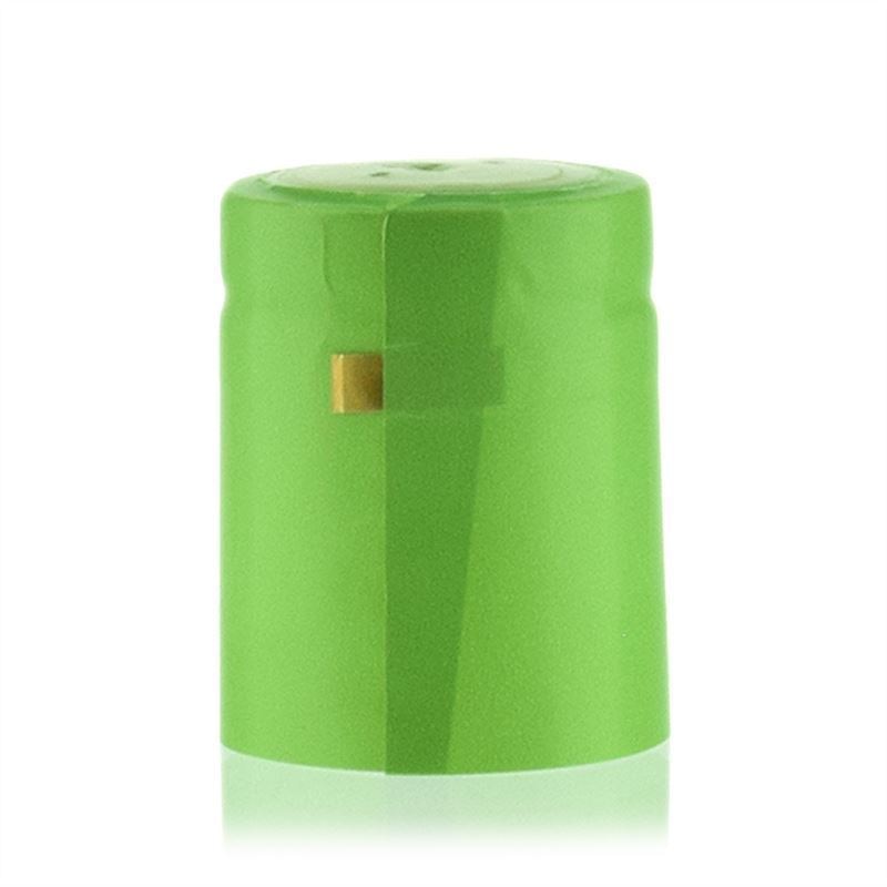 Capsula termoretraibile 32x41, plastica PVC, verde chiaro Capsula termoretraibile 32x41, plastica PVC, verde chiaro