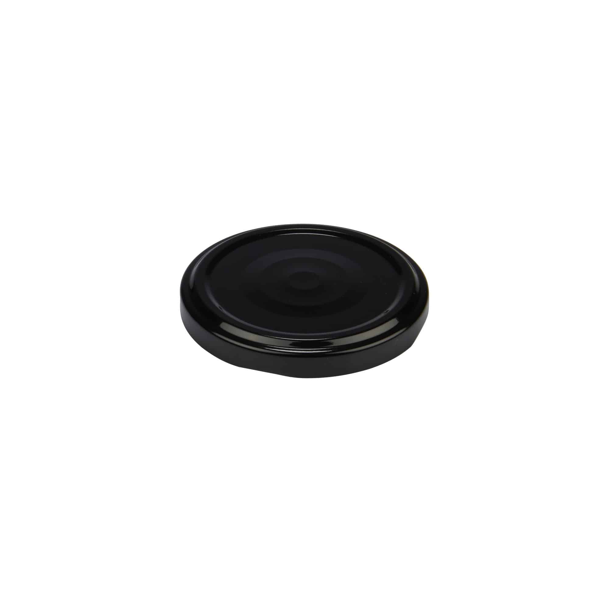 Tappo Twist-Off, banda stagnata, nero, per imboccatura: TO 63 Tappo Twist-Off, banda stagnata, nero, per imboccatura: TO 63