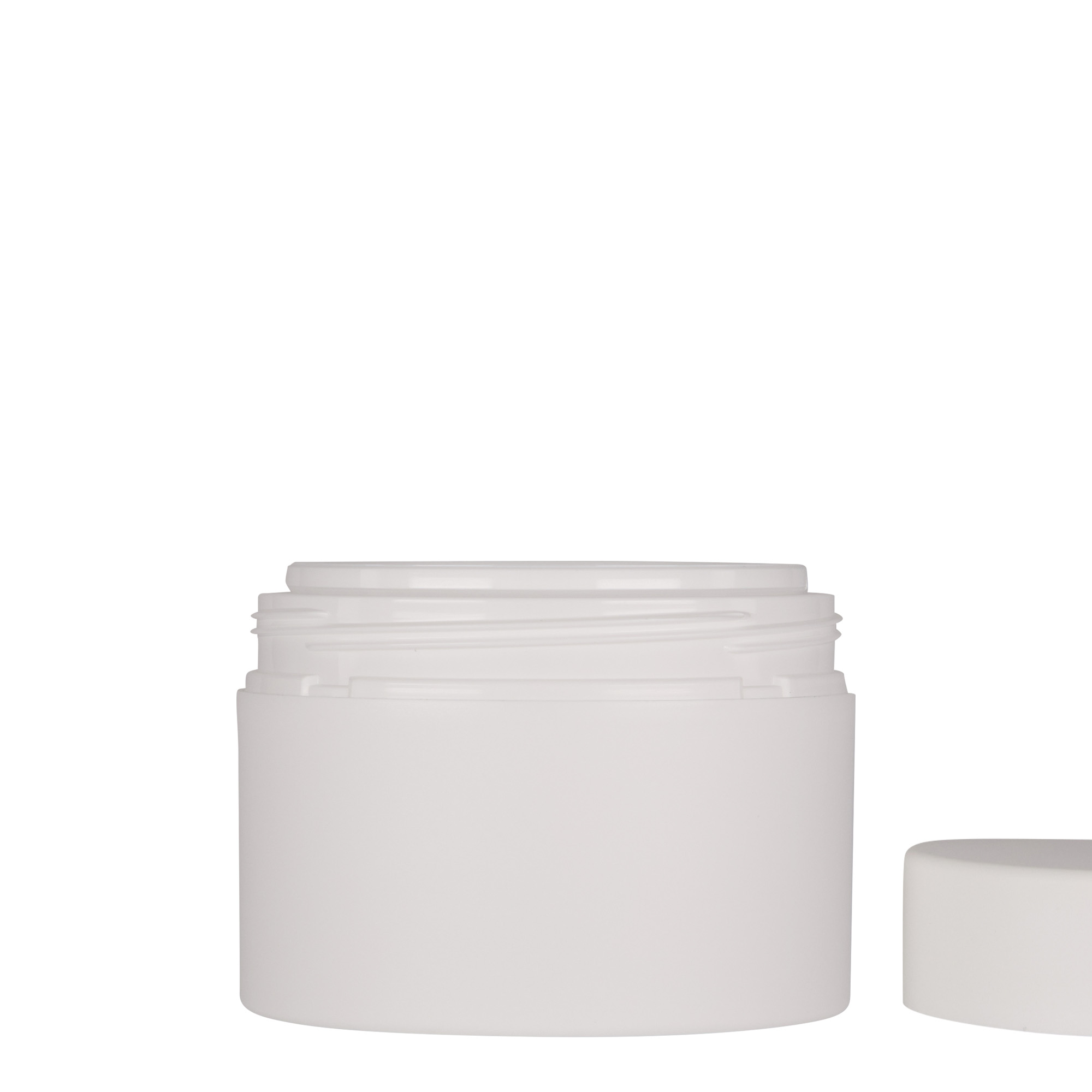 250 ml barattolo in plastica 'Antonella', PP, bianco, apertura: chiusura a vite