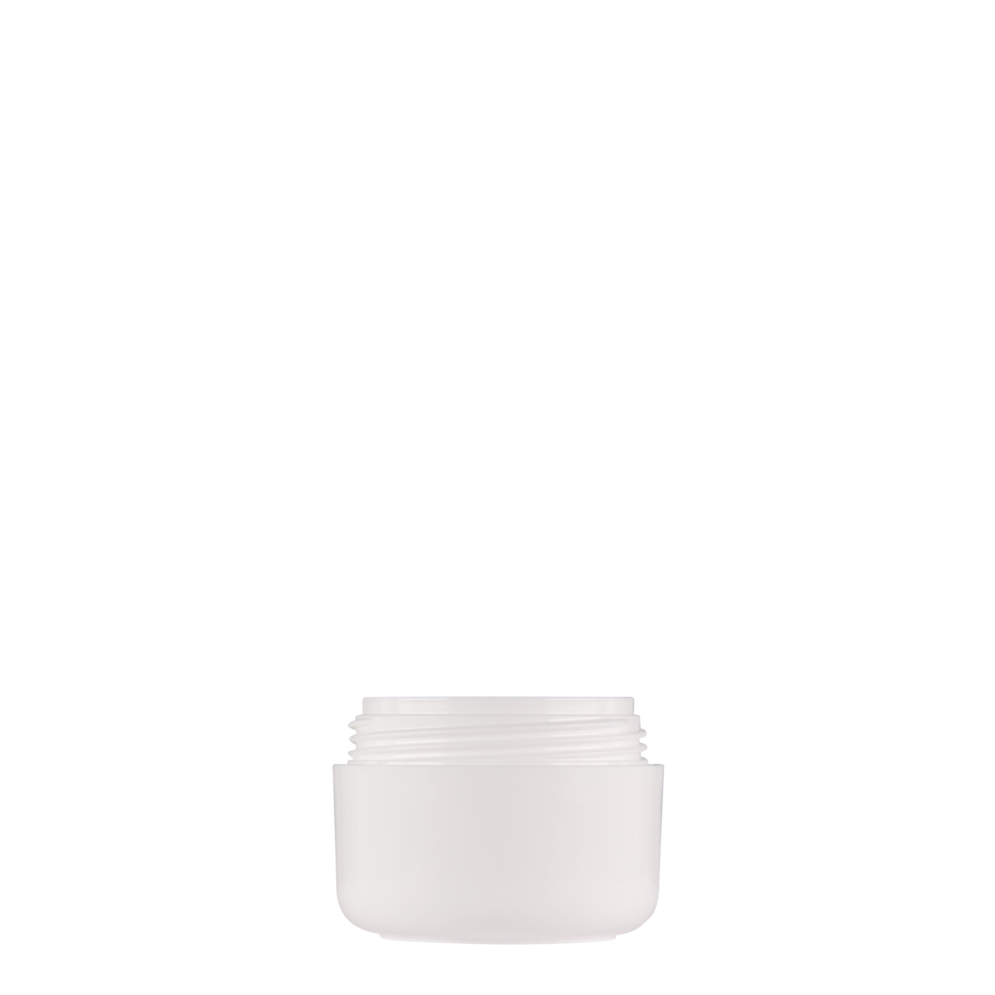 15 ml barattolo in plastica 'Bianca', PP, bianco, bocca: chiusura a vite 15 ml barattolo in plastica 'Bianca', PP, bianco, bocca: chiusura a vite