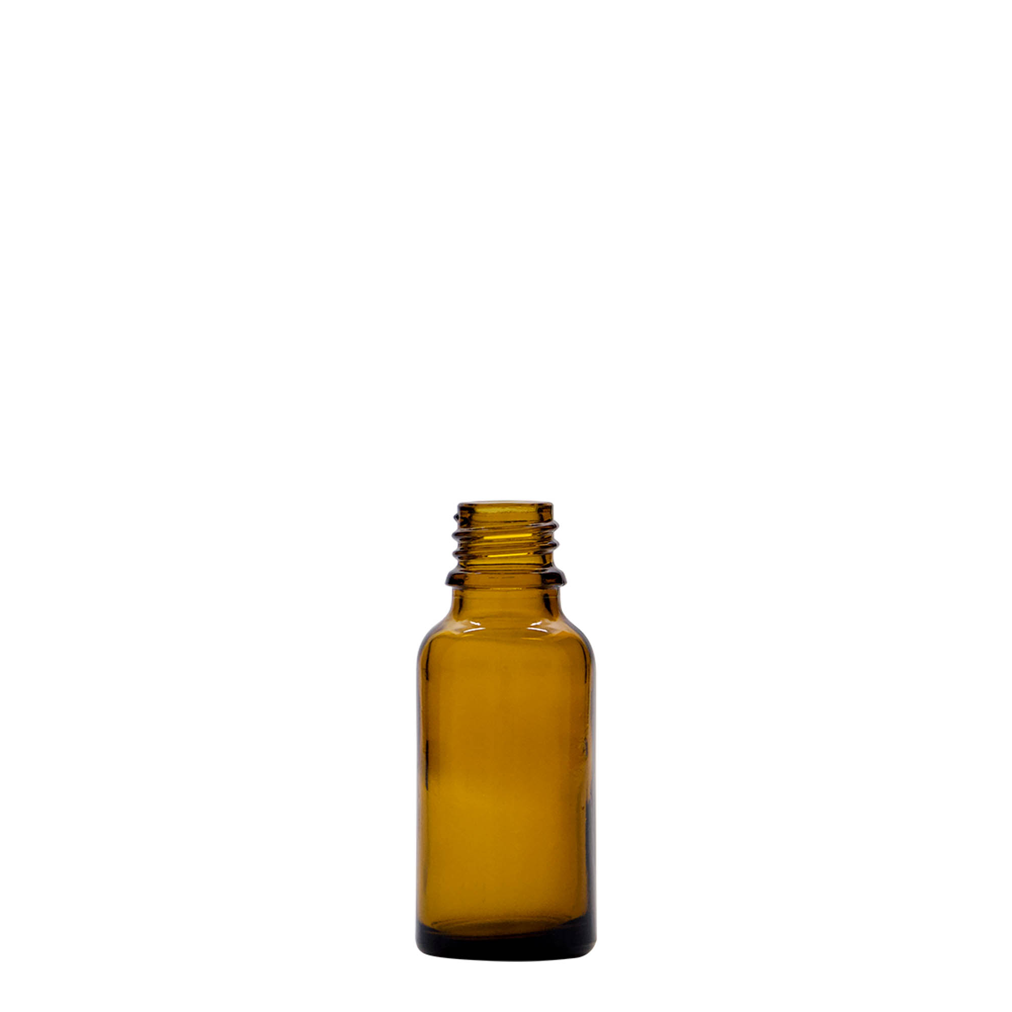 20 ml flacone medico, vetro marrone, bocca: DIN 18