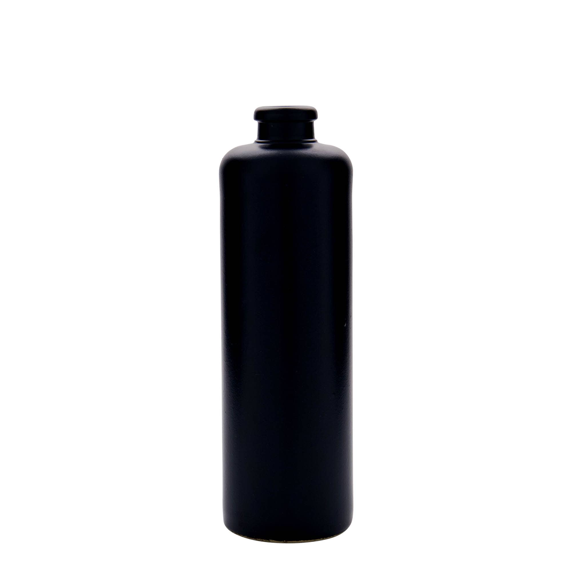 500 ml Bottiglia in ceramica, ceramica grès, nero, imboccatura: fascetta 500 ml Bottiglia in ceramica, ceramica grès, nero, imboccatura: fascetta