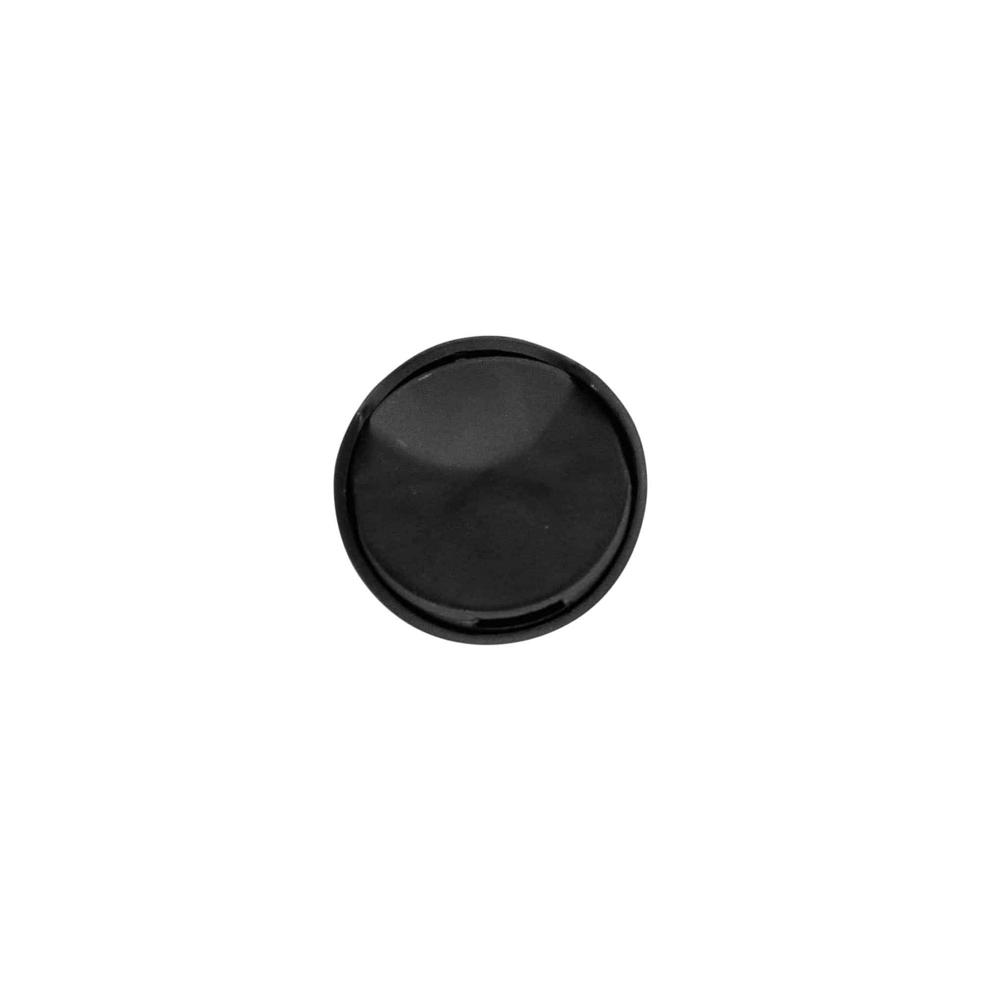 Tappo a vite Disc-Top, plastica PP, nero, per imboccatura: 24/410