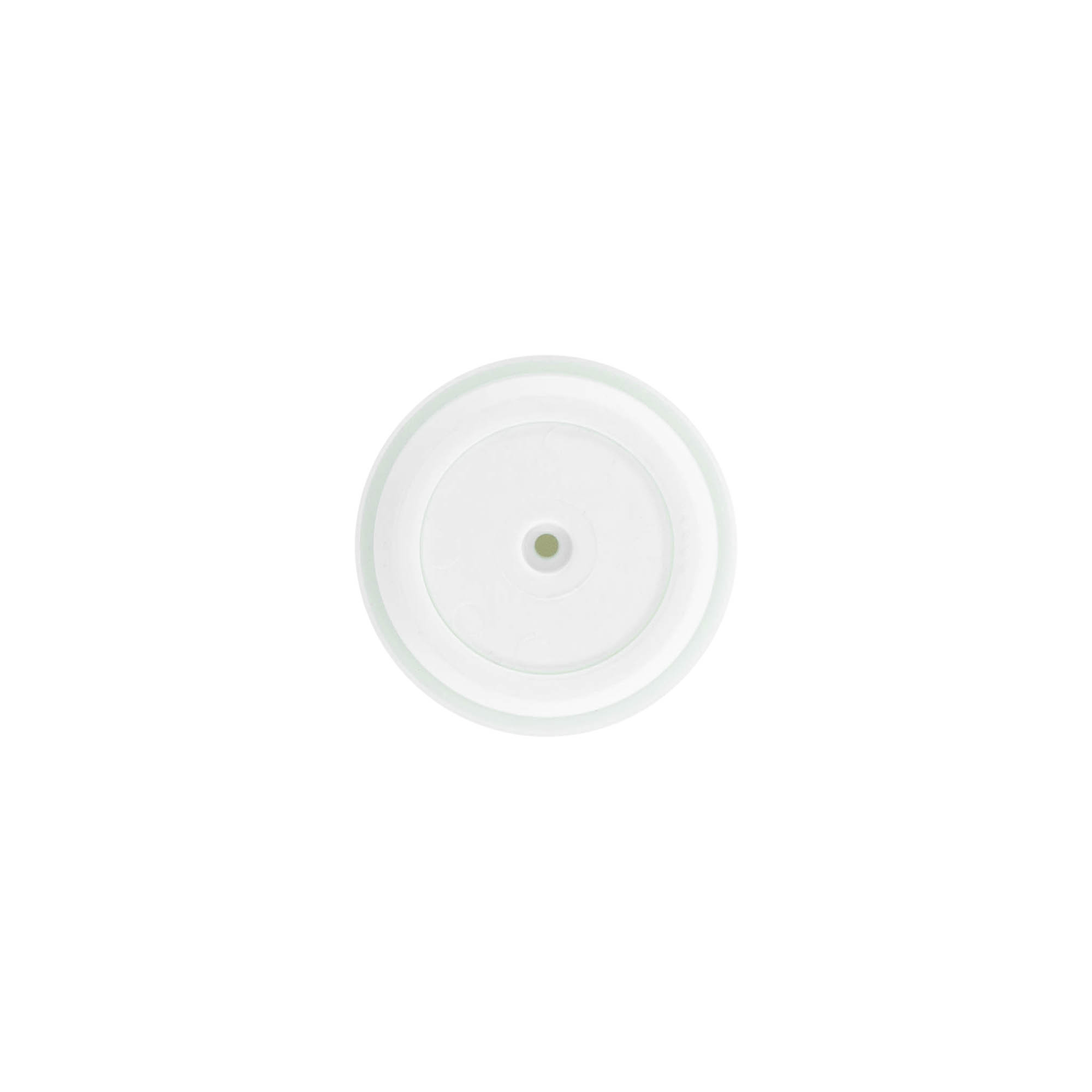Testa pompa dosatrice airless 'Micro', plastica PP, argento