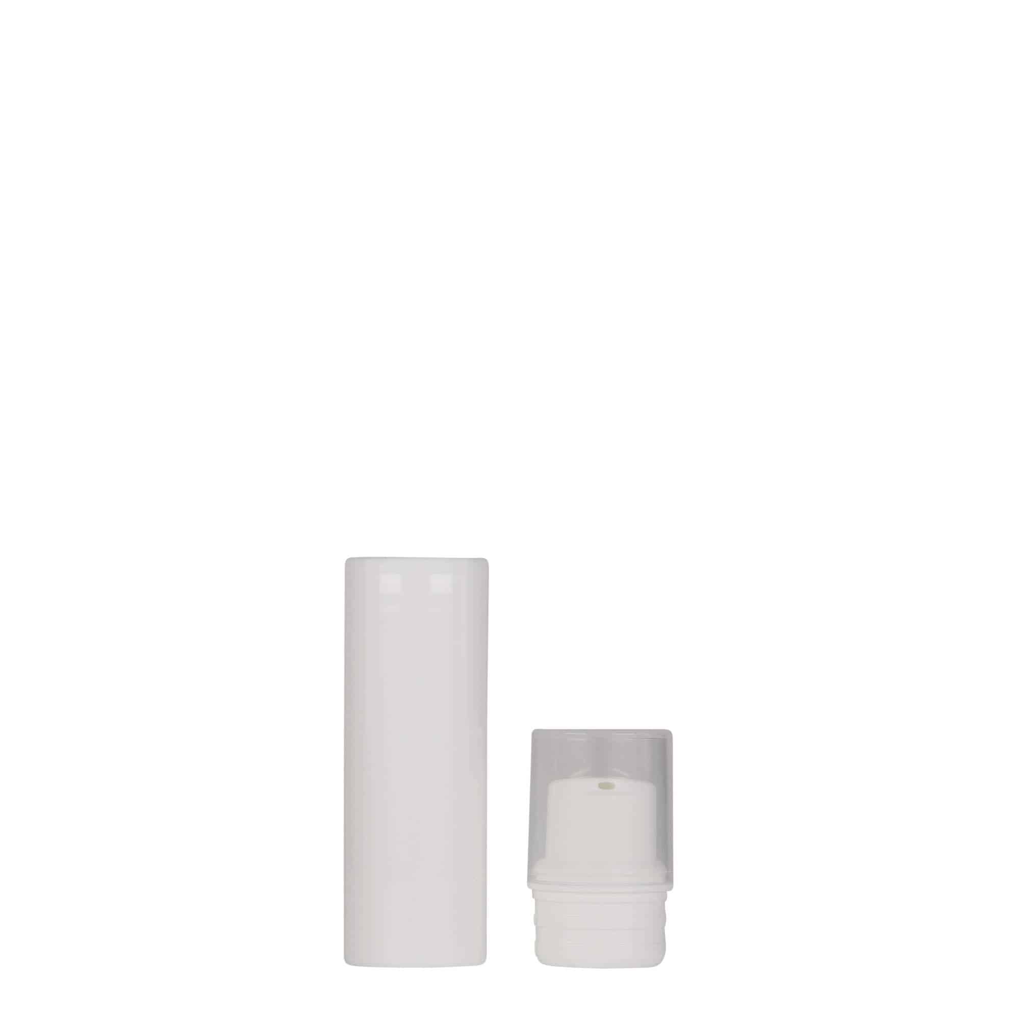 10 ml Flacone Airless 'Nano', plastica PP, bianco