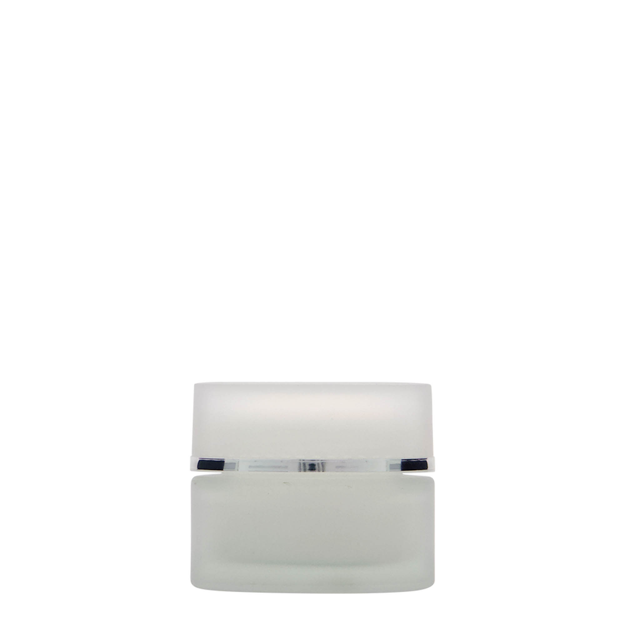 30 ml barattolo 'Edizione Platino', vetro, ghiacciato, apertura: chiusura a vite 30 ml barattolo 'Edizione Platino', vetro, ghiacciato, apertura: chiusura a vite