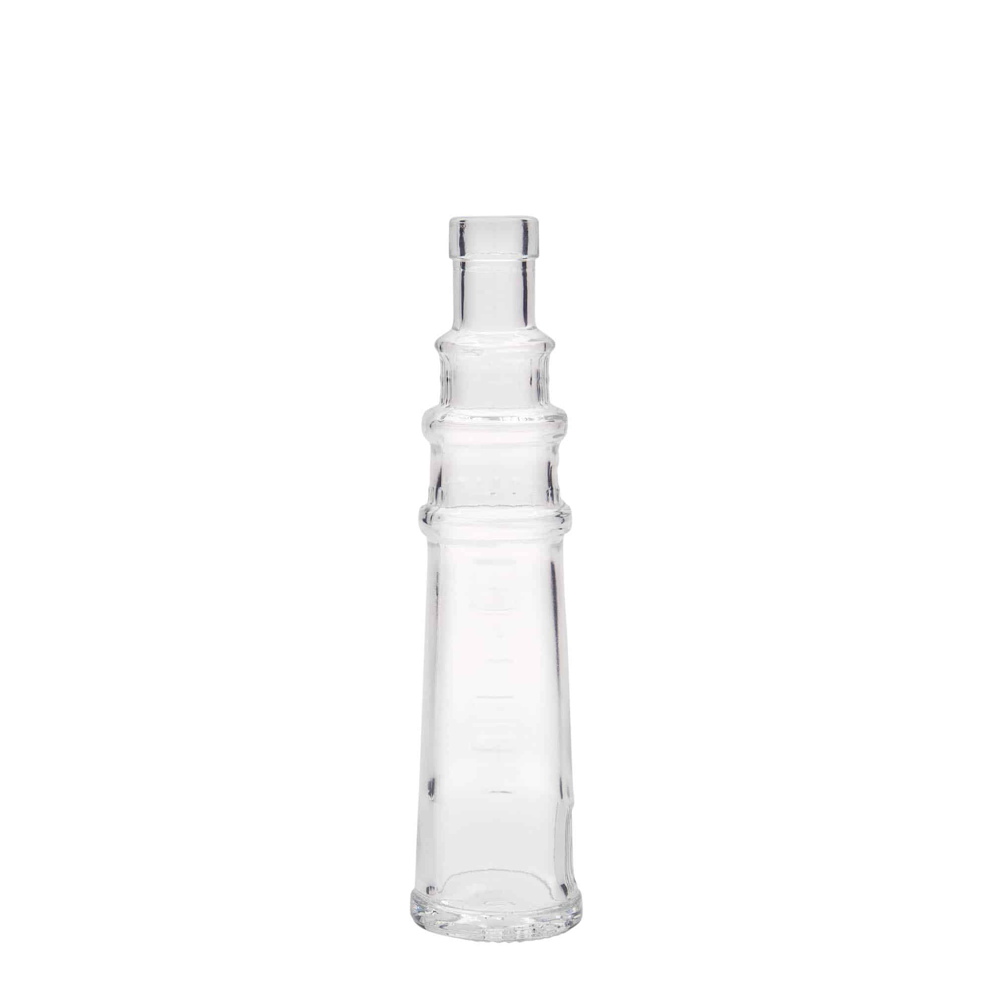 Bottiglia di vetro da 100 ml 'Leuchtturm', bocca: sughero