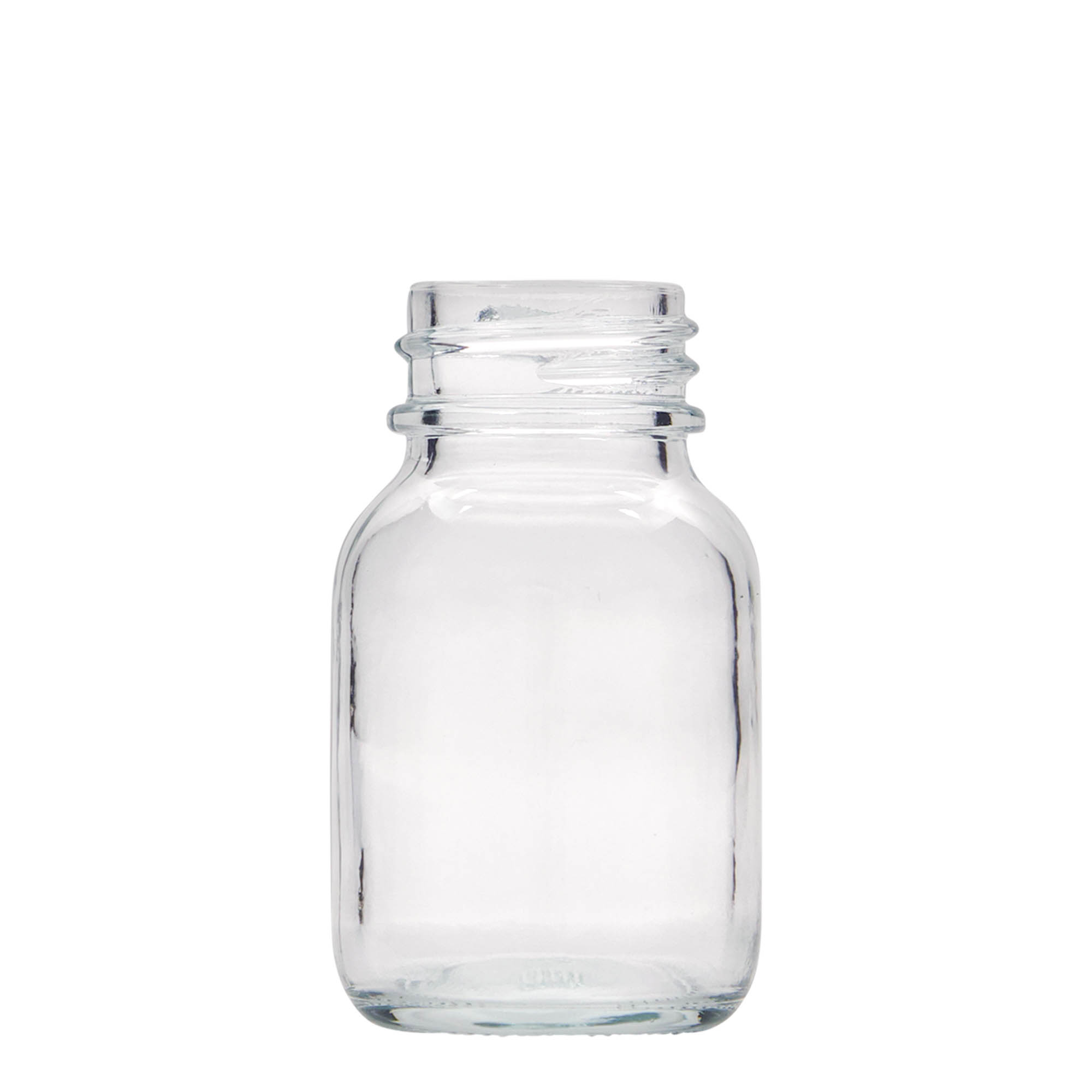 50 ml Vetro a collo largo, bocca: DIN 32 50 ml Vetro a collo largo, bocca: DIN 32