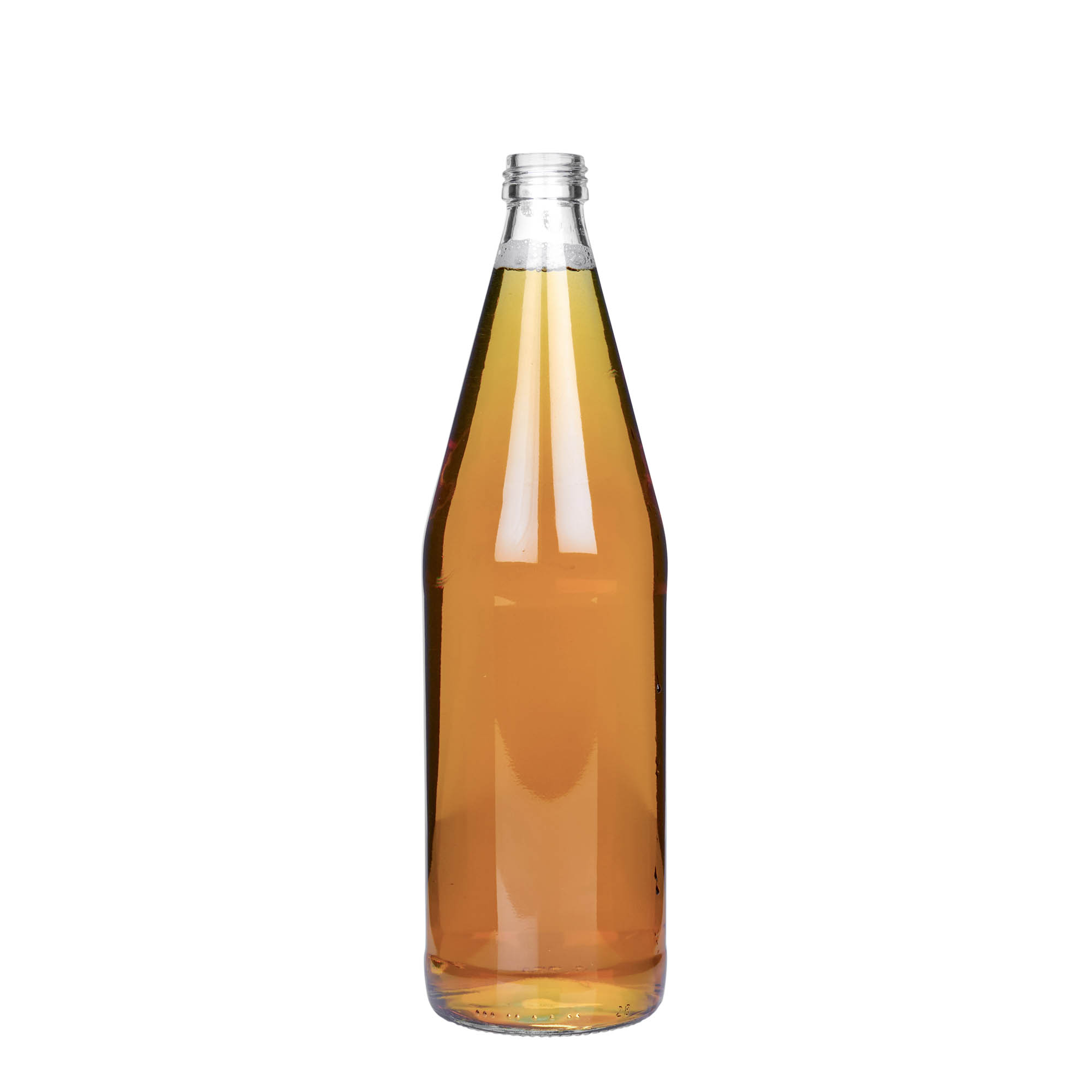 750 ml bottiglia universale a forma di carota, vetro, bocca: PP 28 750 ml bottiglia universale a forma di carota, vetro, bocca: PP 28