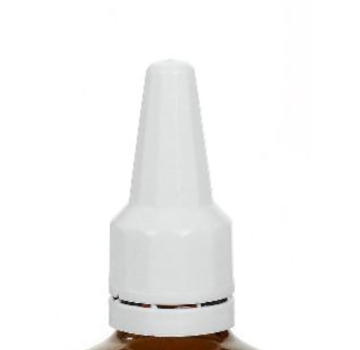 Tappo a vite con applicatore, plastica PE, bianco, per bocca: DIN 18 Tappo a vite con applicatore, plastica PE, bianco, per bocca: DIN 18