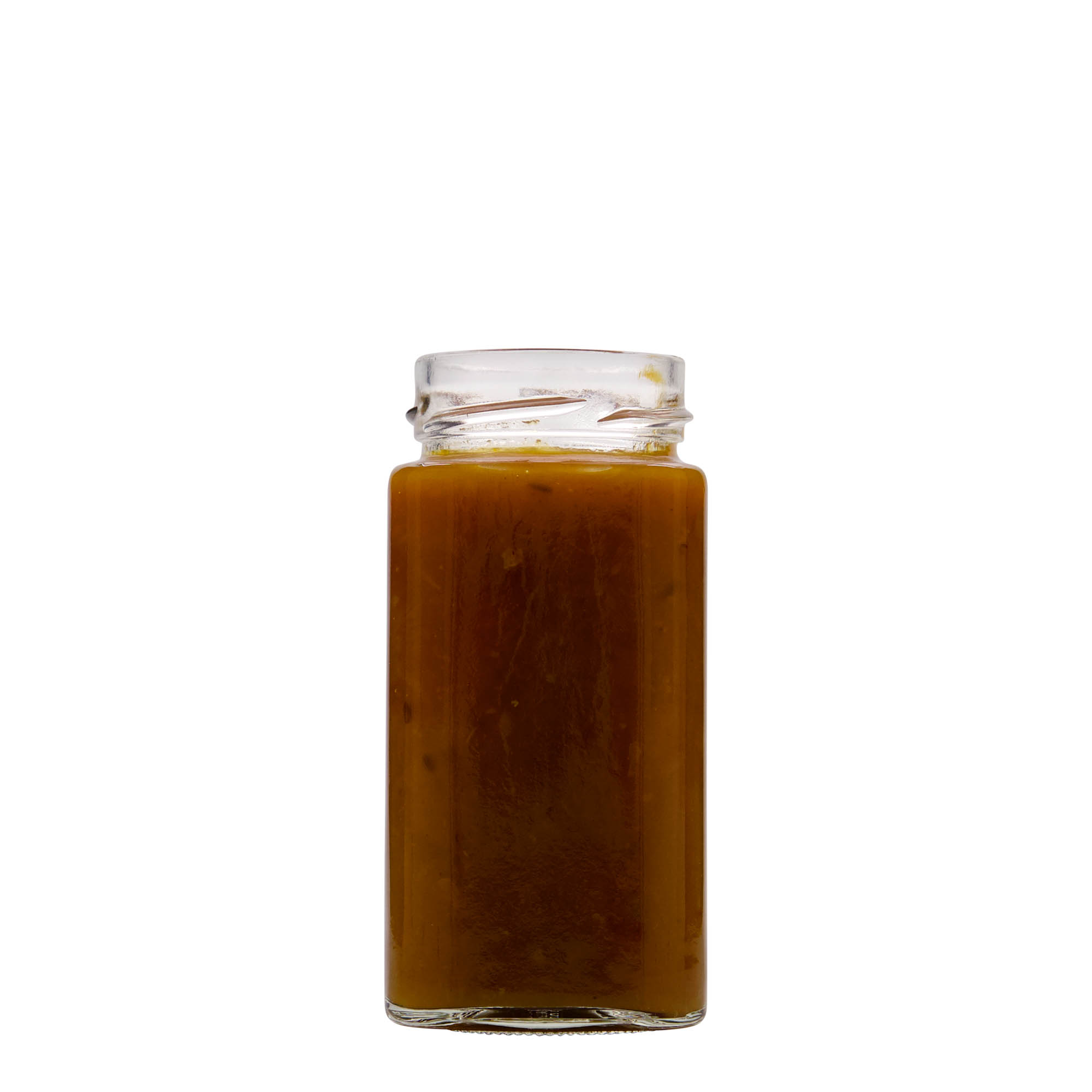 314 ml barattolo quadrato 'Funny', bocca: Deep-Twist-Off (DTO 58)