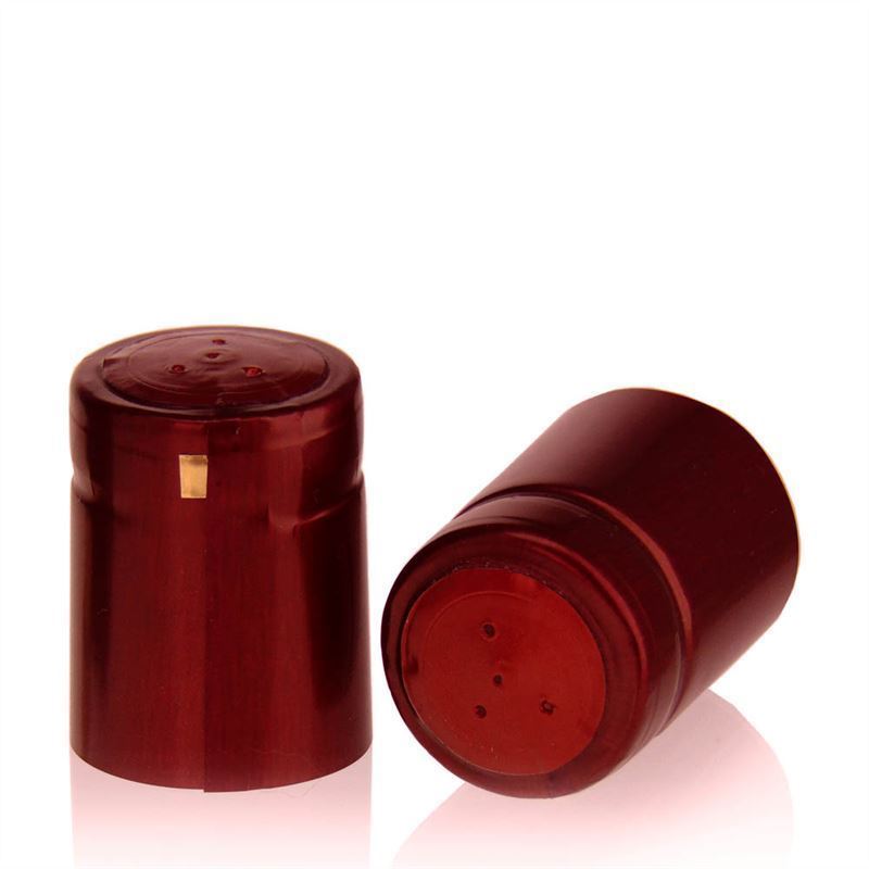 Capsula termoretraibile 32x41, plastica PVC, rosso vino Capsula termoretraibile 32x41, plastica PVC, rosso vino