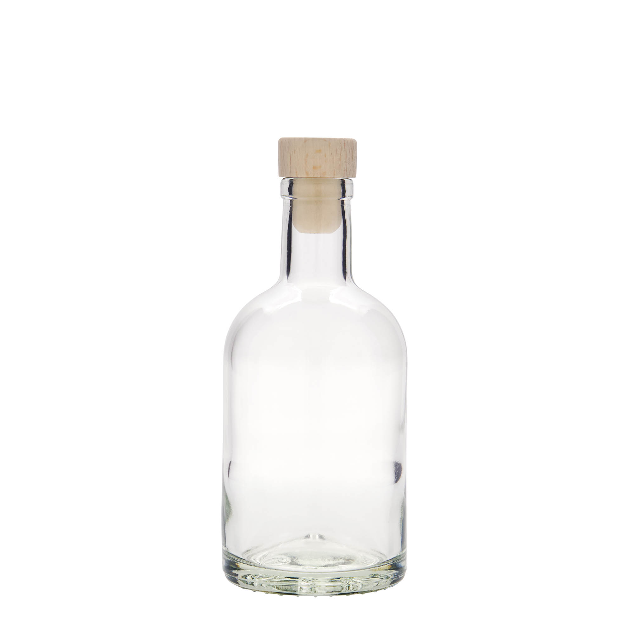 Bottiglia di vetro da 250 ml 'First Class', bocca: sughero Bottiglia di vetro da 250 ml 'First Class', bocca: sughero