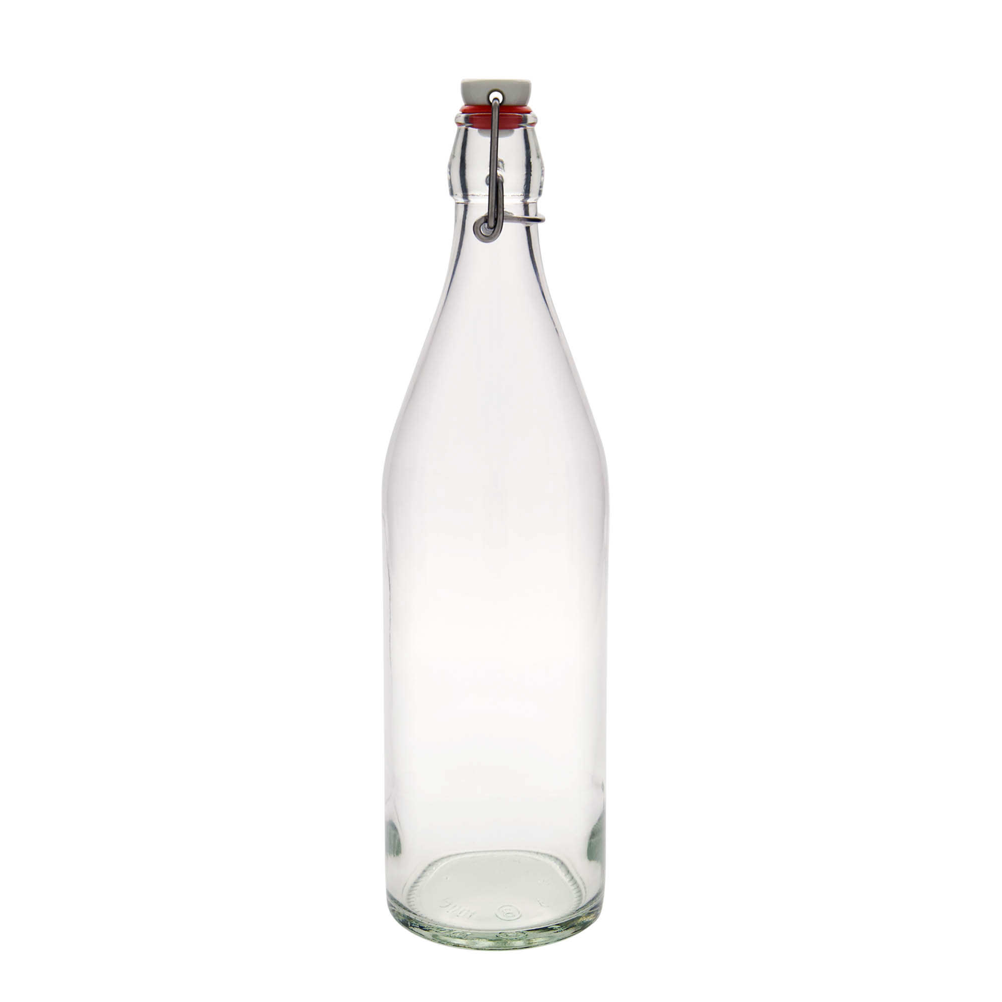 Bottiglia di vetro da 1.000 ml 'Giara', bocca: chiusura a gancio