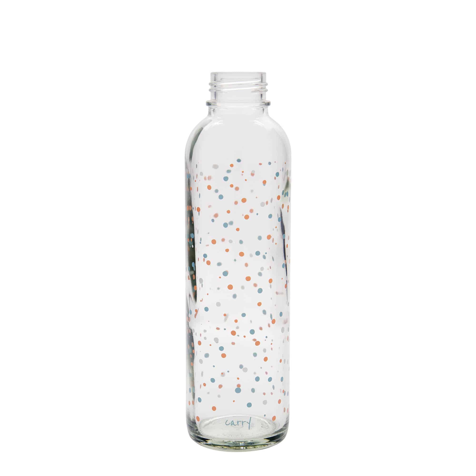 700 ml Borraccia 'CARRY Bottle', motivo: Flying Circles, vetro, imboccatura: a vite