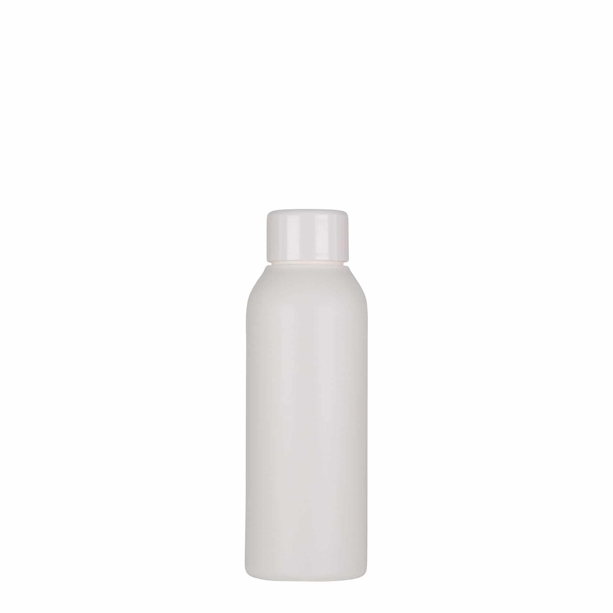 Bottiglia in plastica da 100 ml 'Tuffy', HDPE, bianca, bocca: 24/410