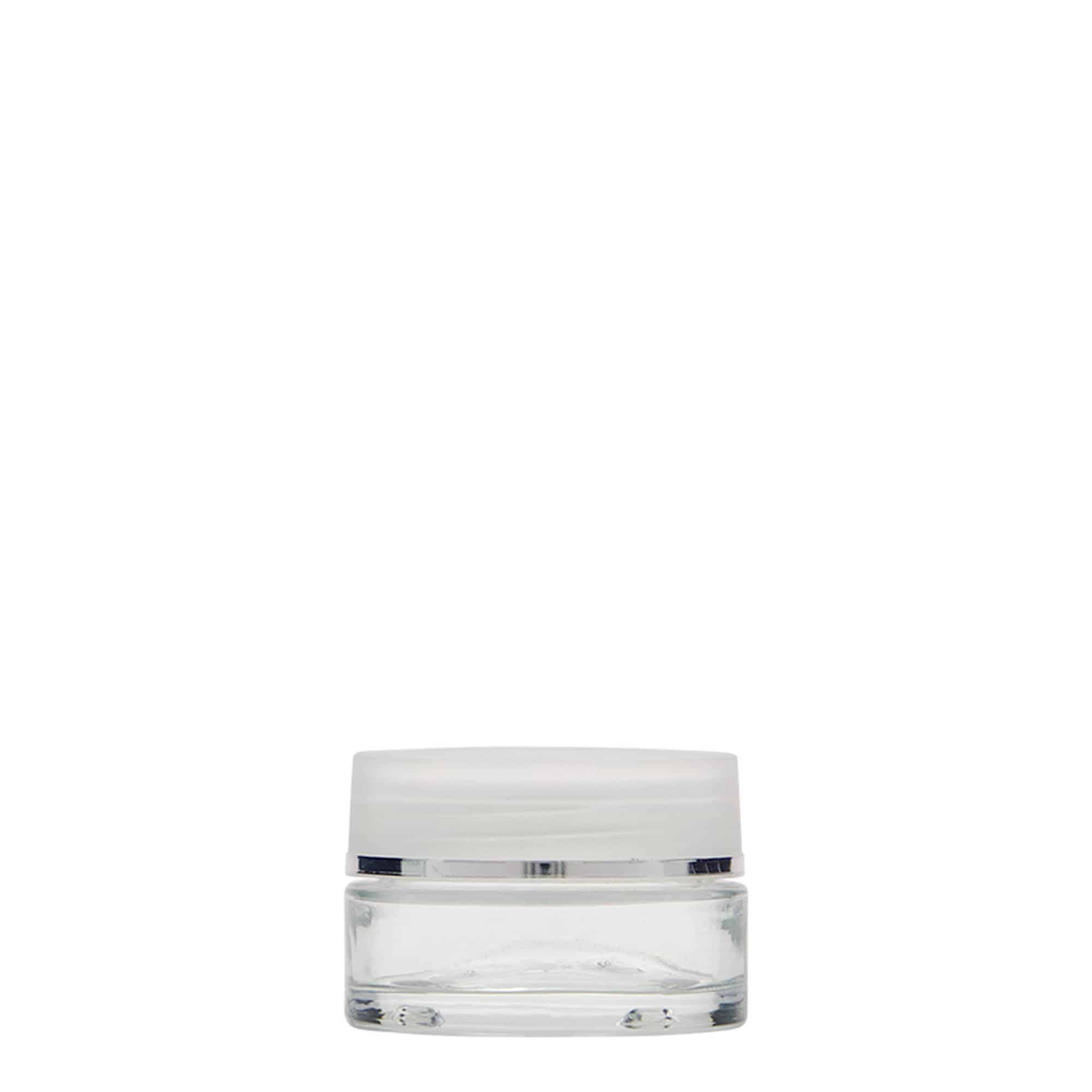 15 ml barattolo 'Clear Edition', vetro, bocca: chiusura a vite
