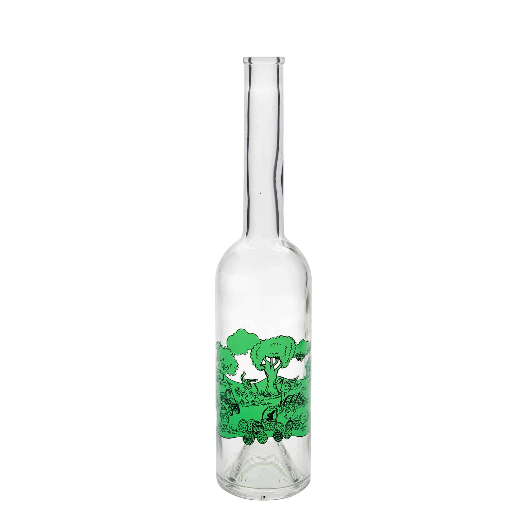 500 ml Bottiglia di vetro 'Opera', motivo: Buona Pasqua, imboccatura: fascetta 500 ml Bottiglia di vetro 'Opera', motivo: Buona Pasqua, imboccatura: fascetta