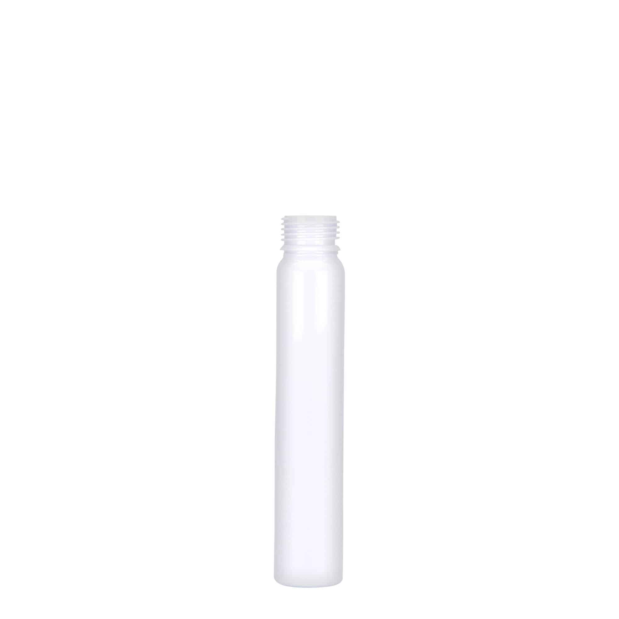 25 ml provetta in PET, plastica, bianca, apertura: chiusura a vite