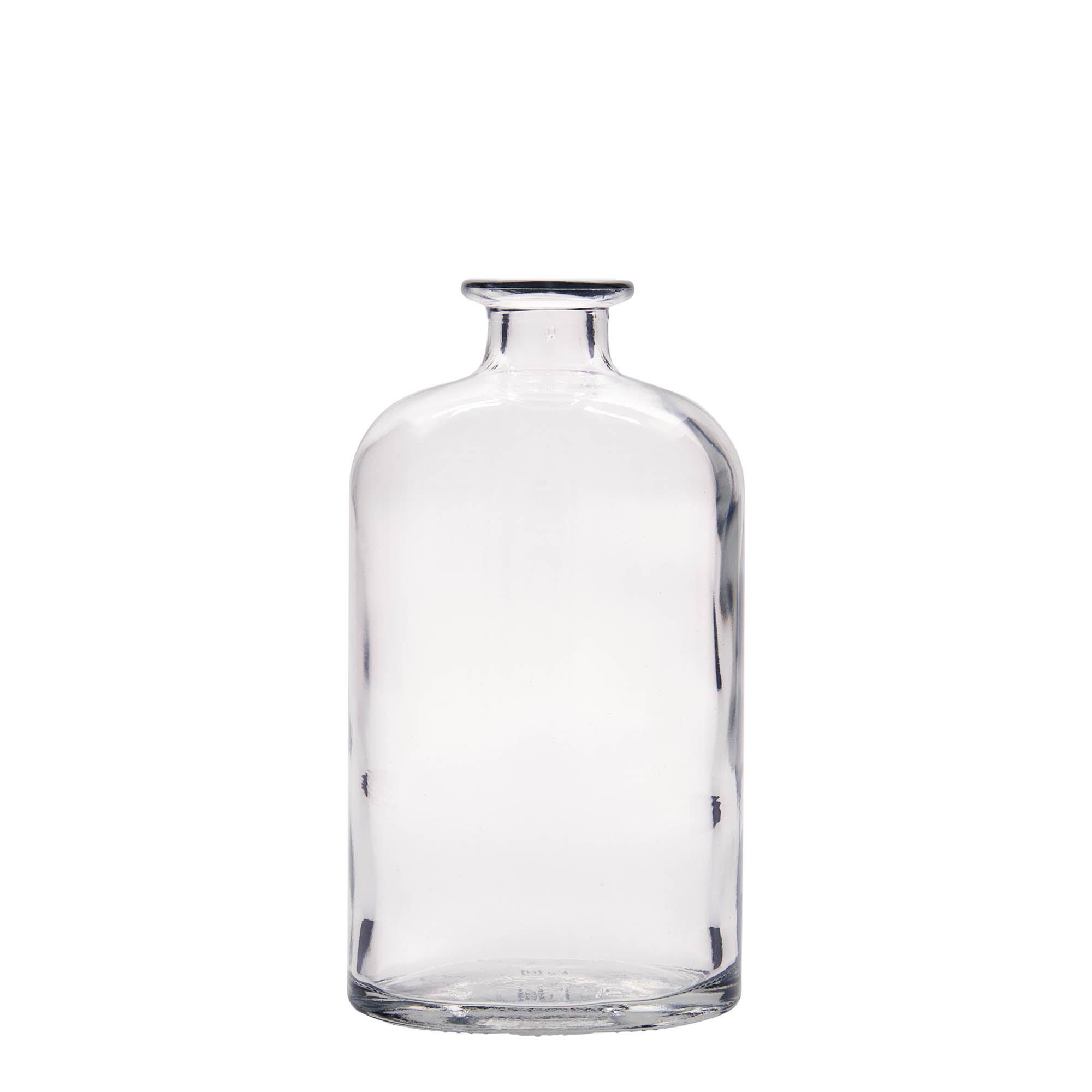 Bottiglia di vetro da 500 ml 'Dundee', ovale, bocca: sughero Bottiglia di vetro da 500 ml 'Dundee', ovale, bocca: sughero