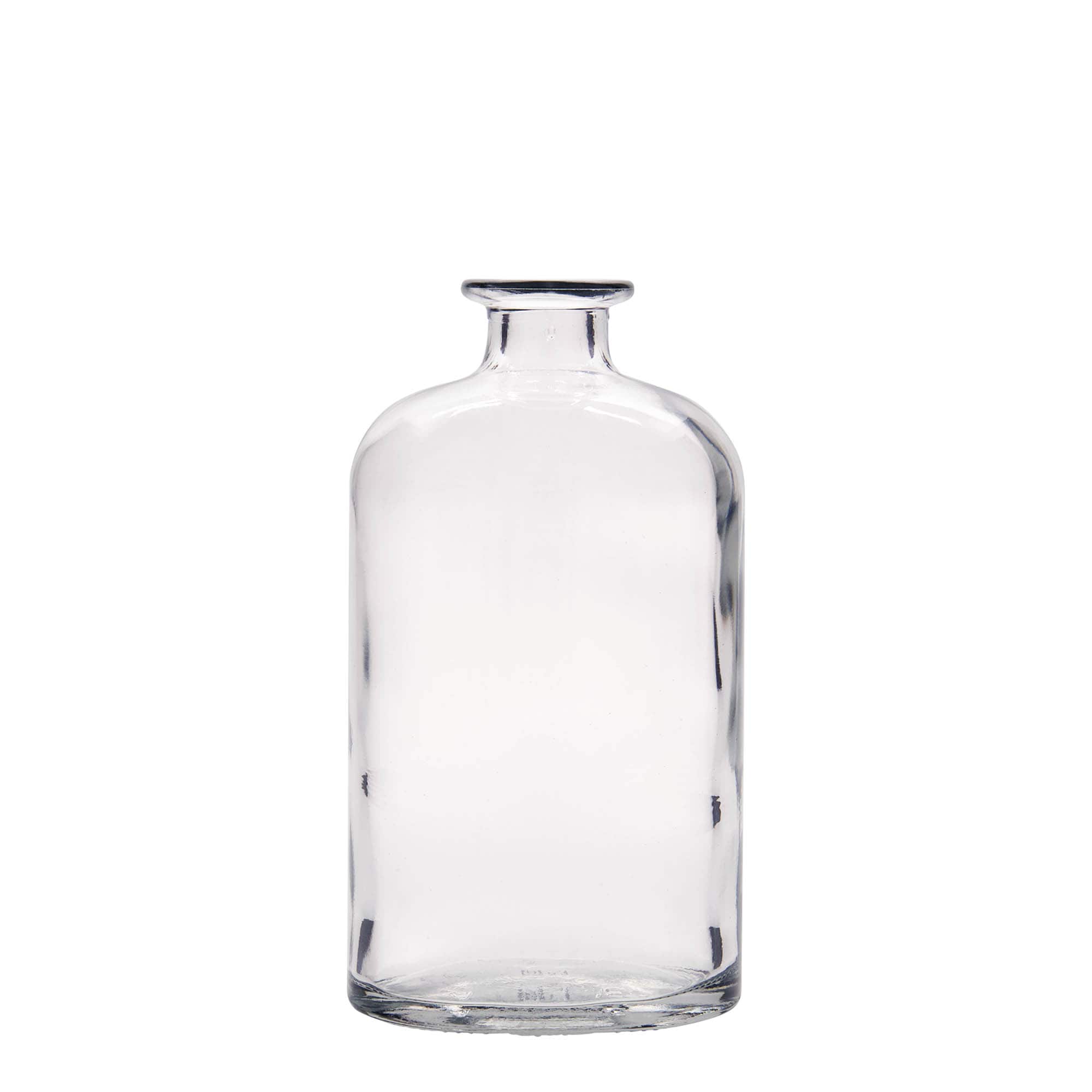 Bottiglia di vetro da 500 ml 'Dundee', ovale, bocca: sughero Bottiglia di vetro da 500 ml 'Dundee', ovale, bocca: sughero