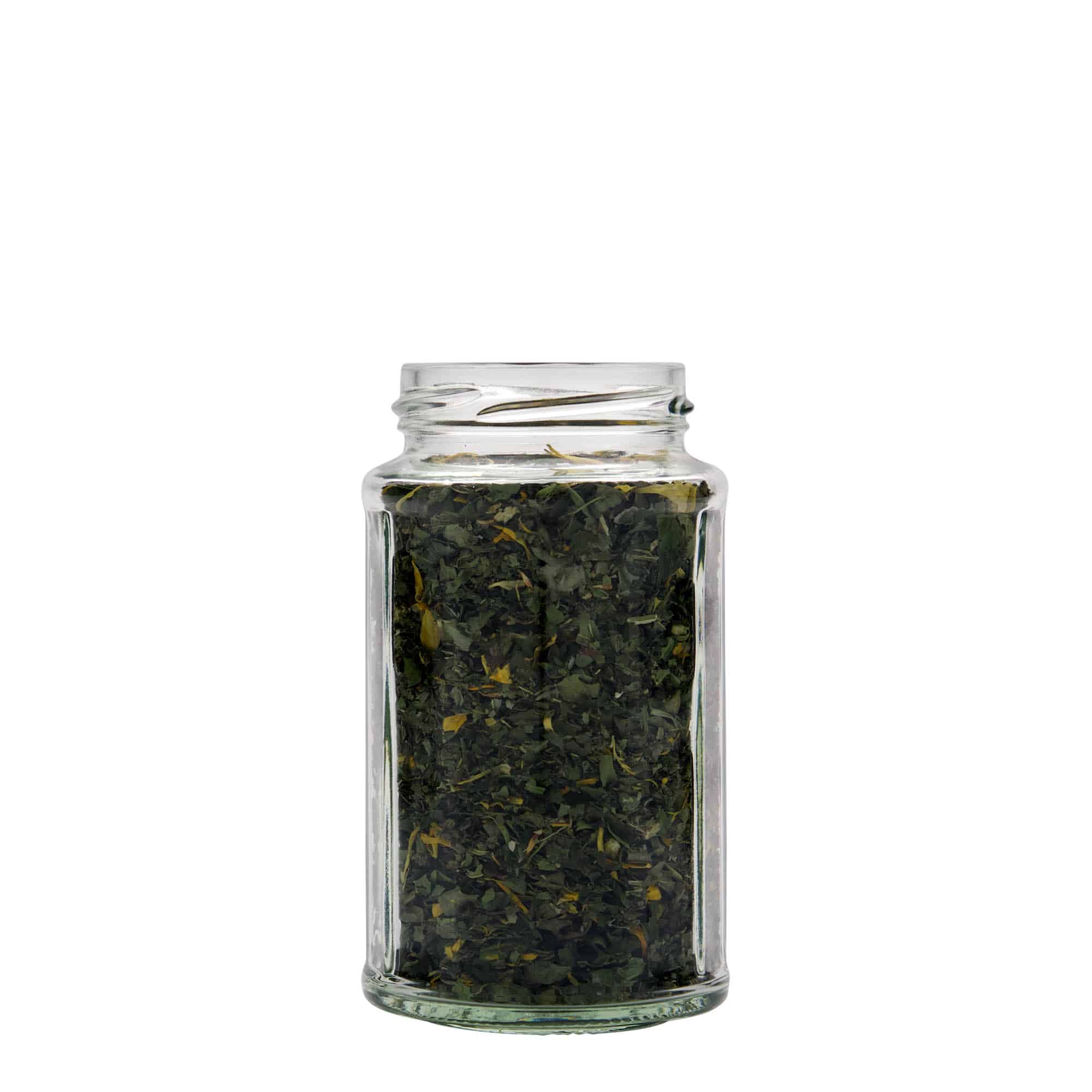 288 ml Vasetto poligonale, vetro, imboccatura: Twist-Off (TO 58)